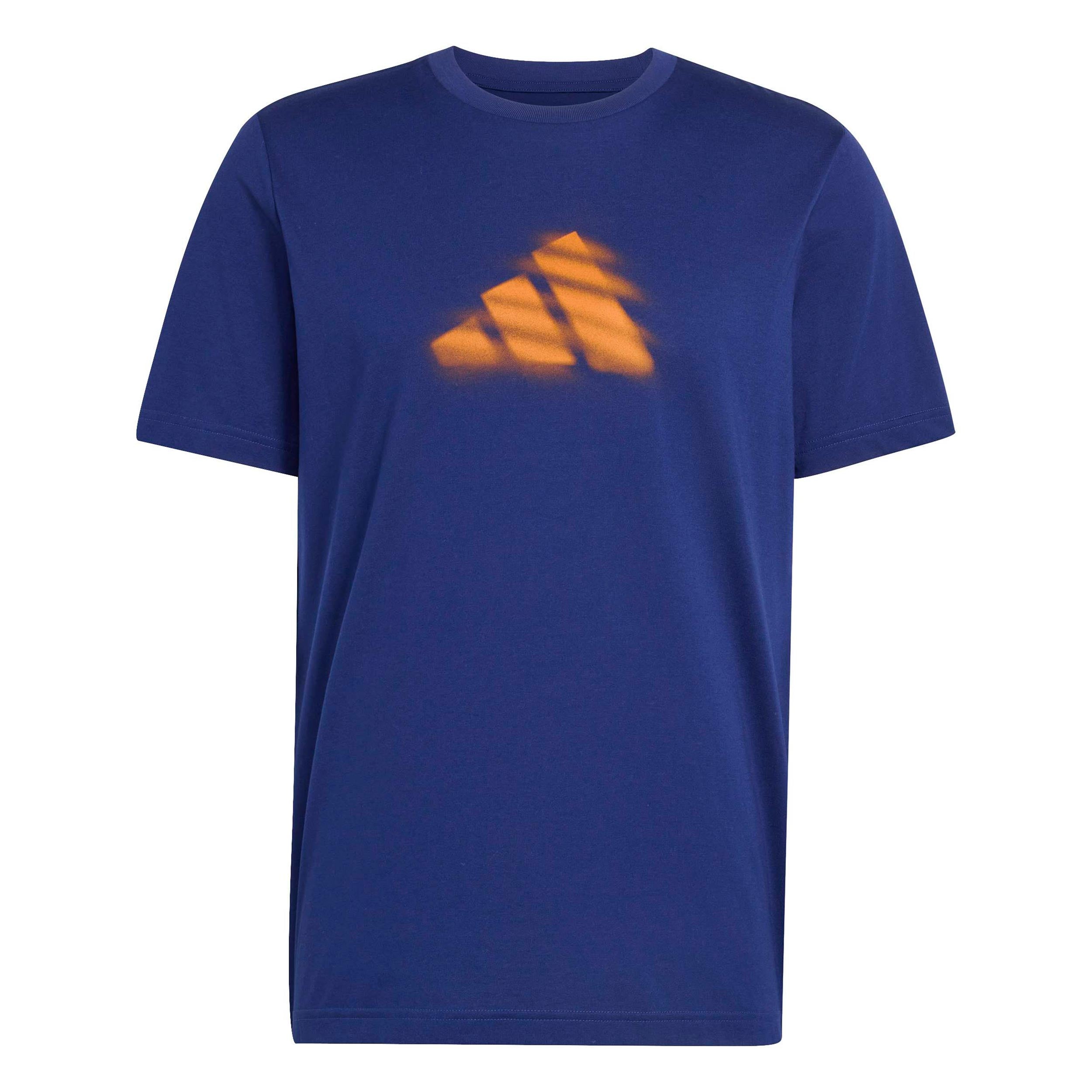 adidas Clay T-Shirt Herren - dunkelblau, rost