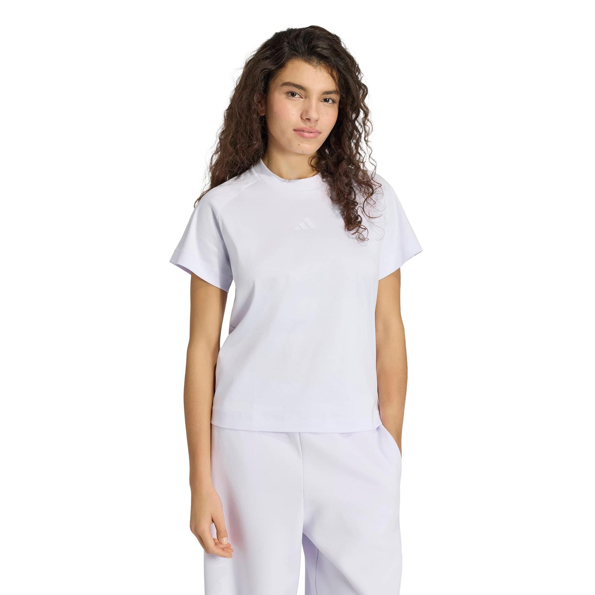 adidas Regular T-Shirt Damen - flieder