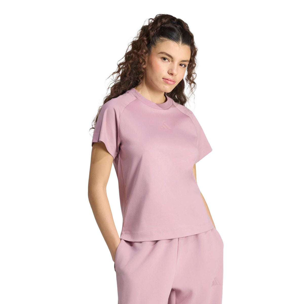 adidas Regular T-Shirt Damen - mauve