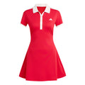 Classics Kleid Damen - rot, beige