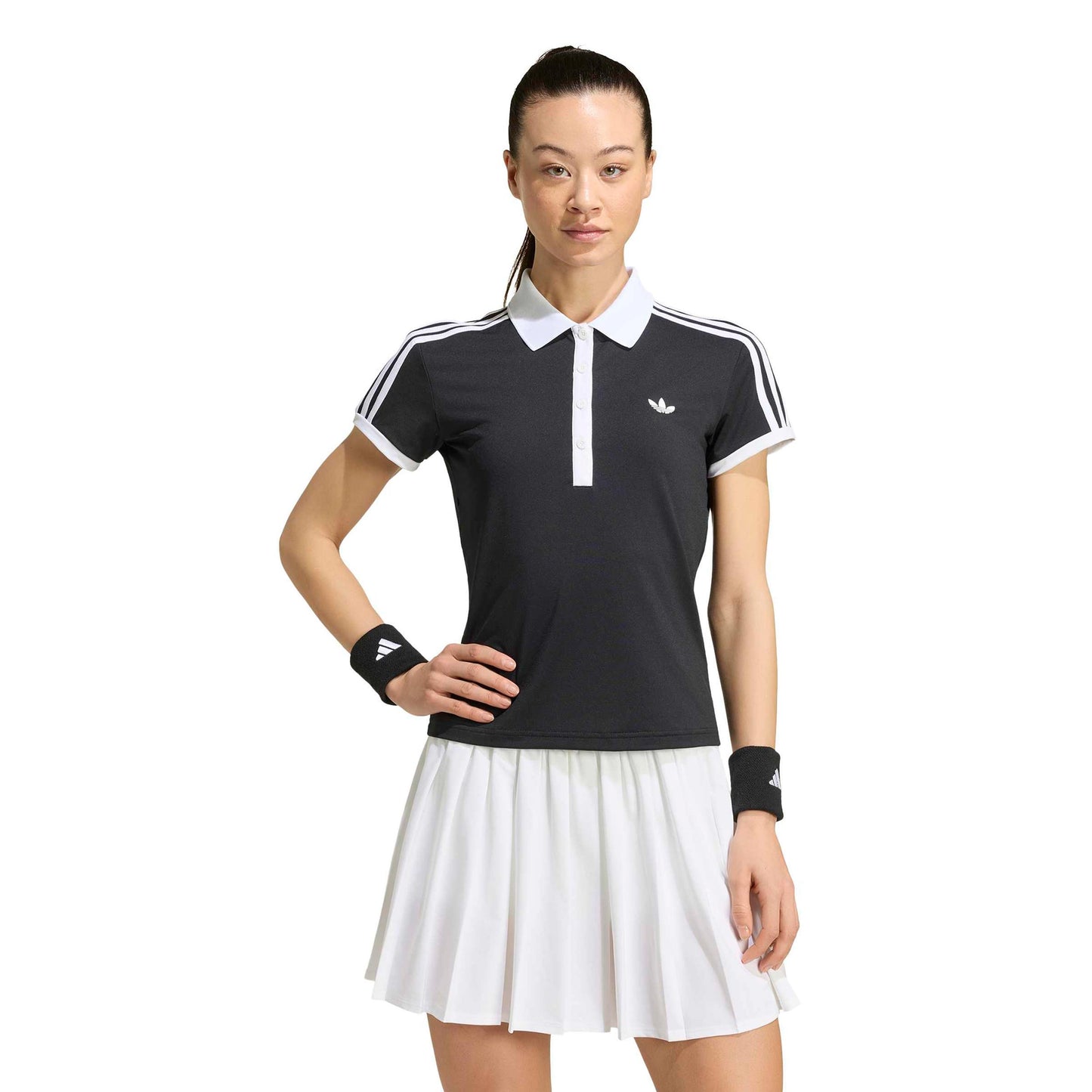 adidas Classics Polo Damen - schwarz, weiß