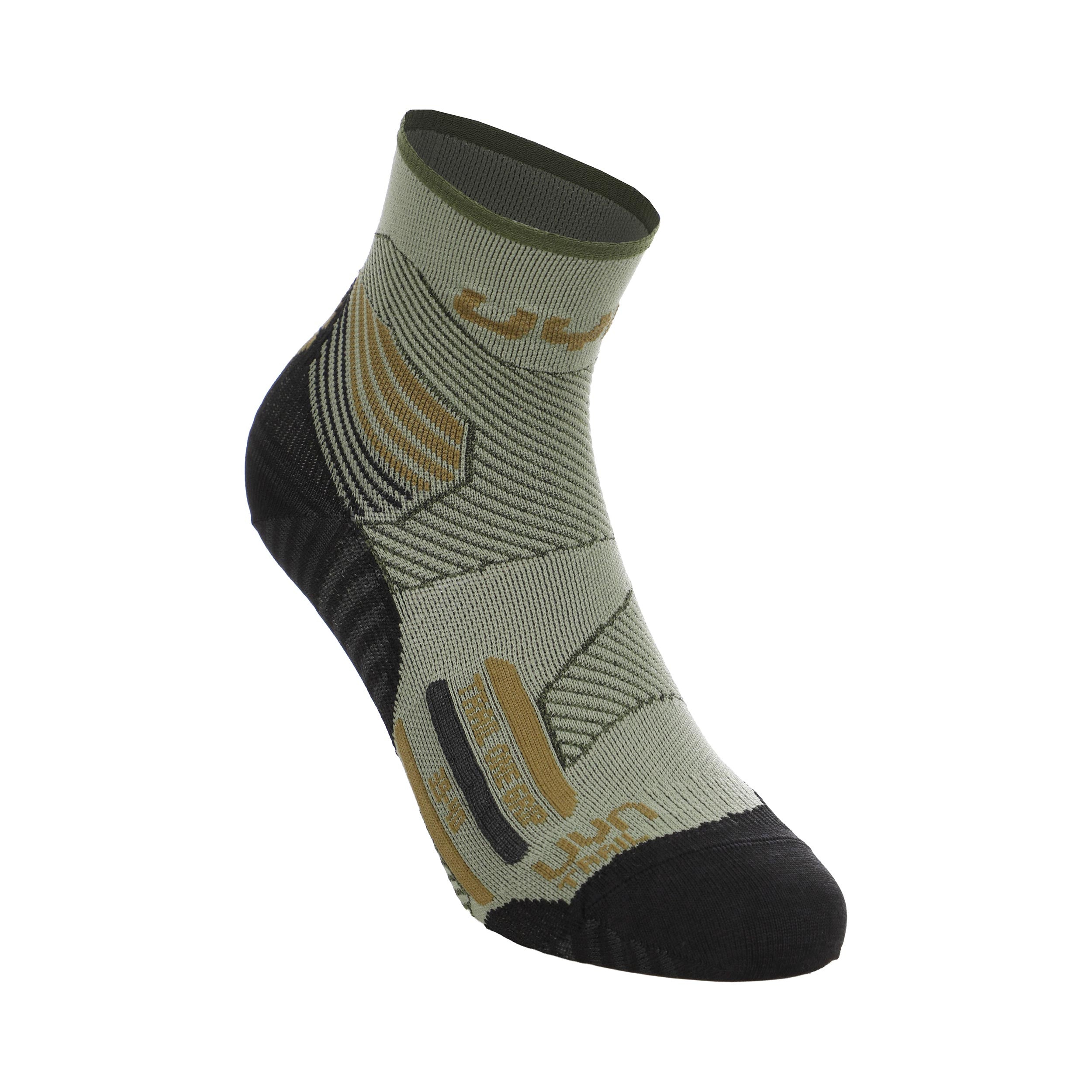 UYN Trail One Grip Laufsocken Damen - grün, schwarz
