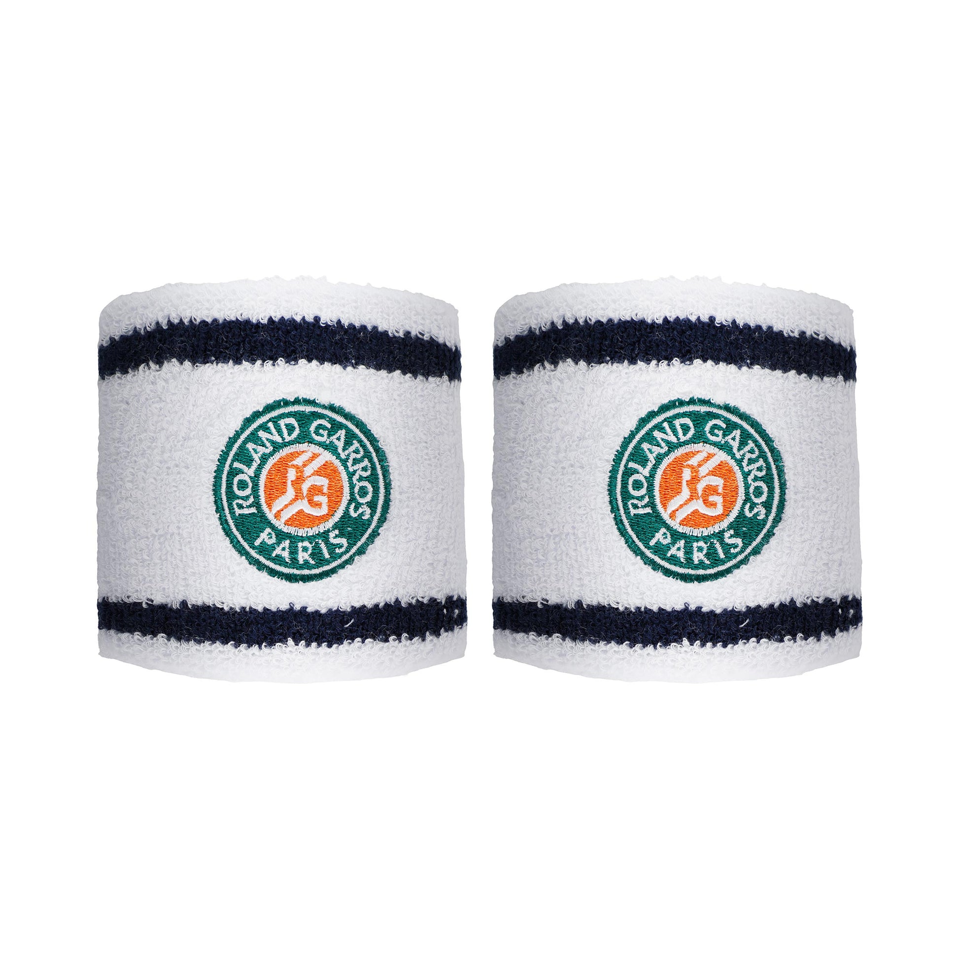 Roland Garros Schweißband 2er Pack Herren - weiß