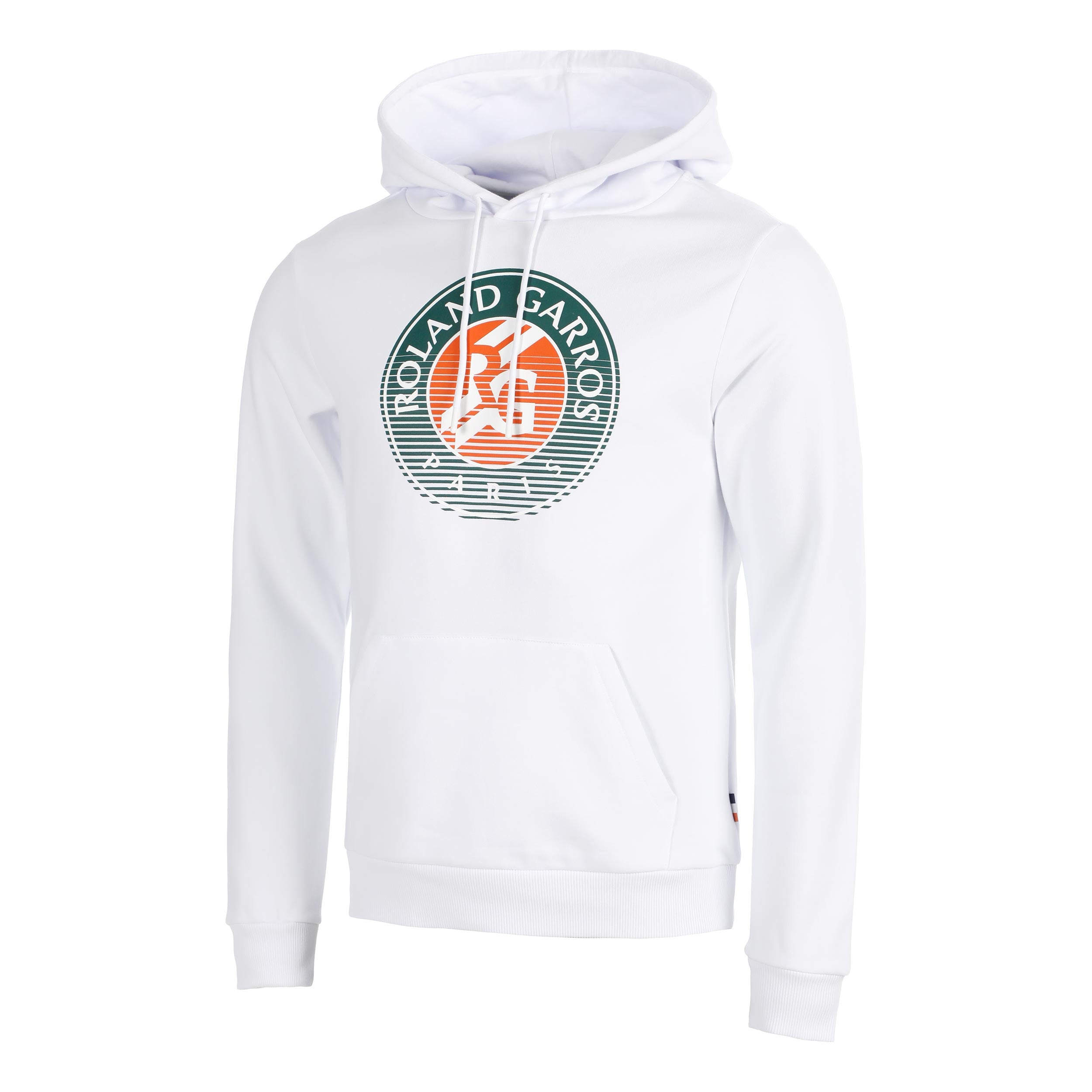 Roland Garros Big Logo Hoody Herren - weiß