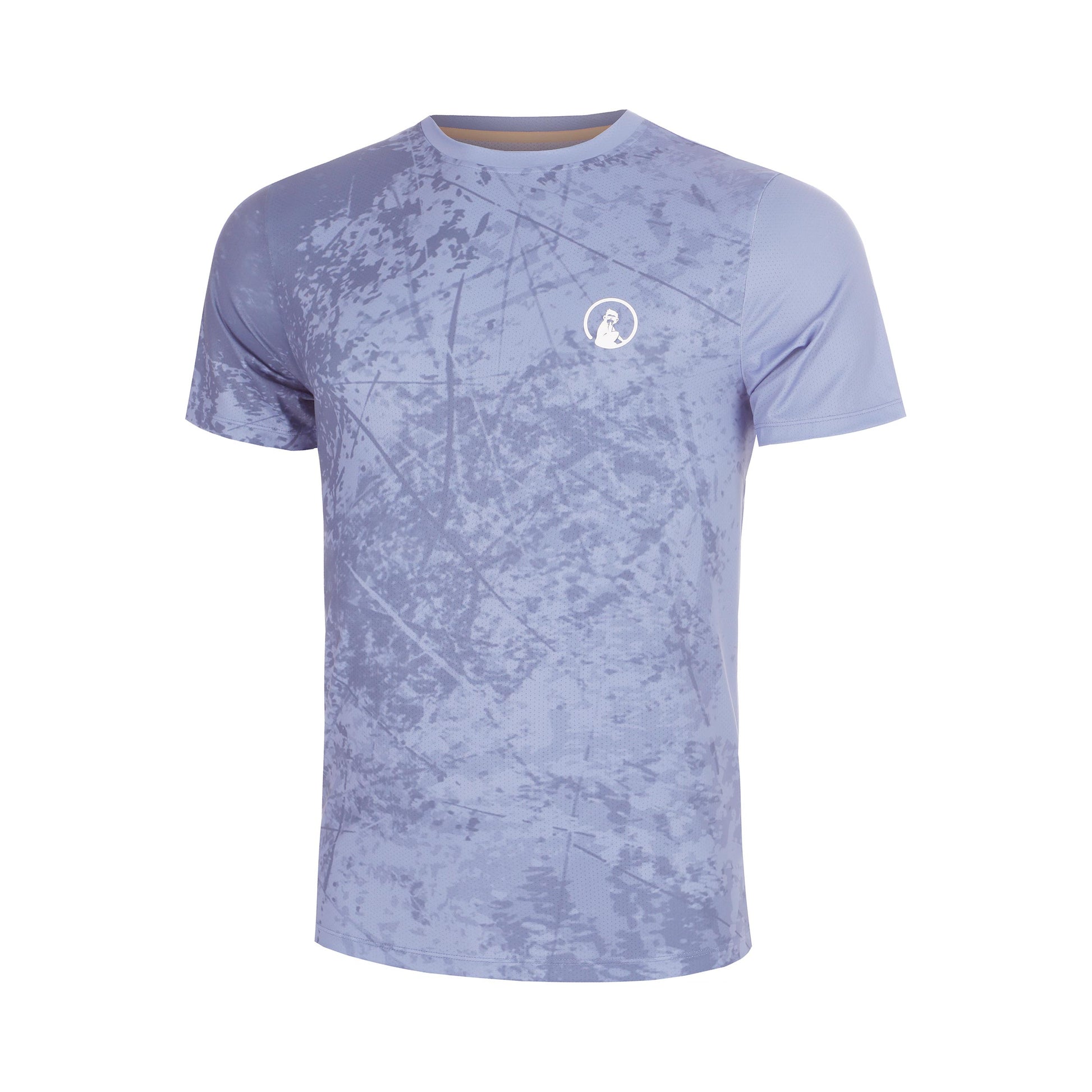 Quiet Please Glow Receiver Scrubbled T-Shirt Jungen - blau