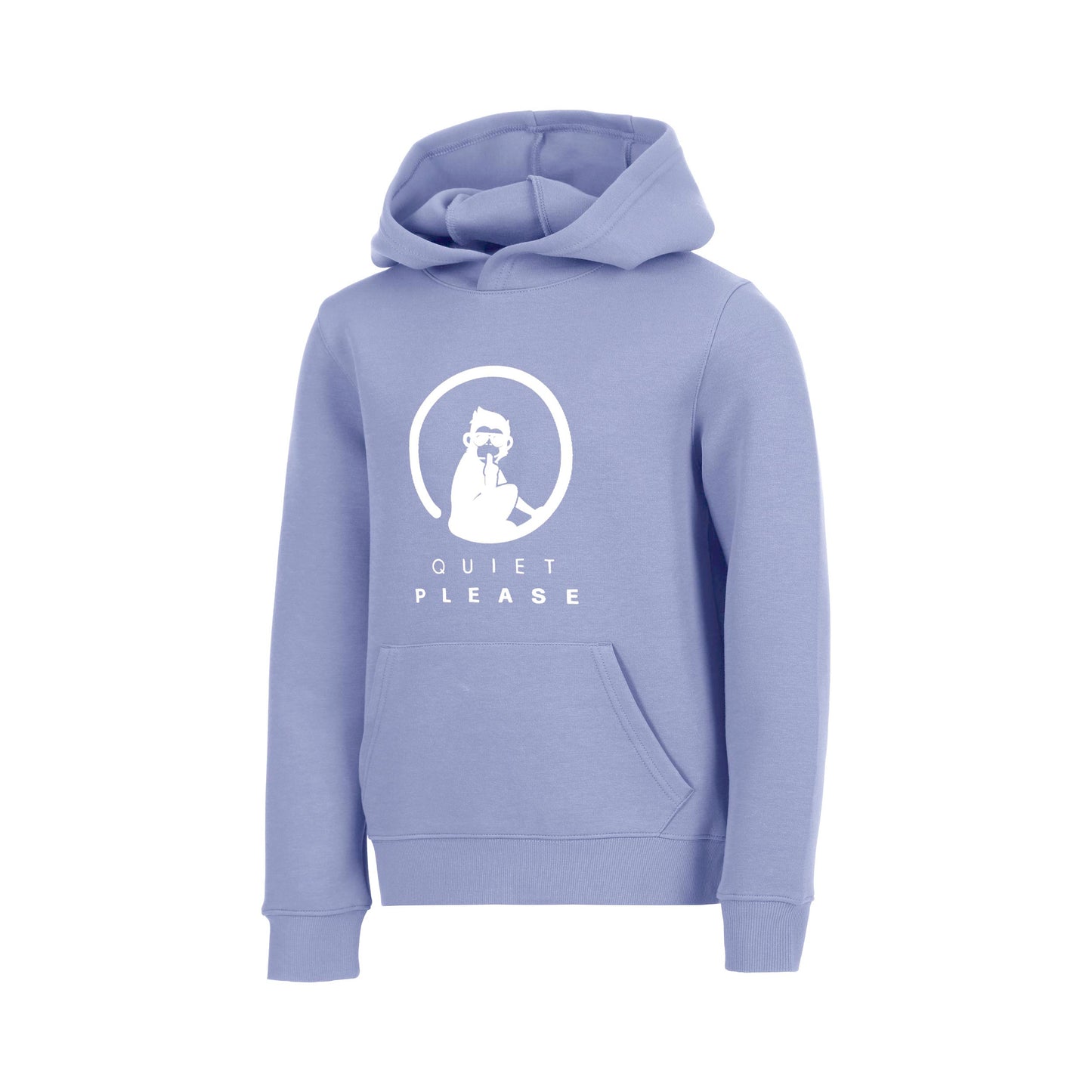 Quiet Please Glow Baseline Logo Hoody Jungen - blau