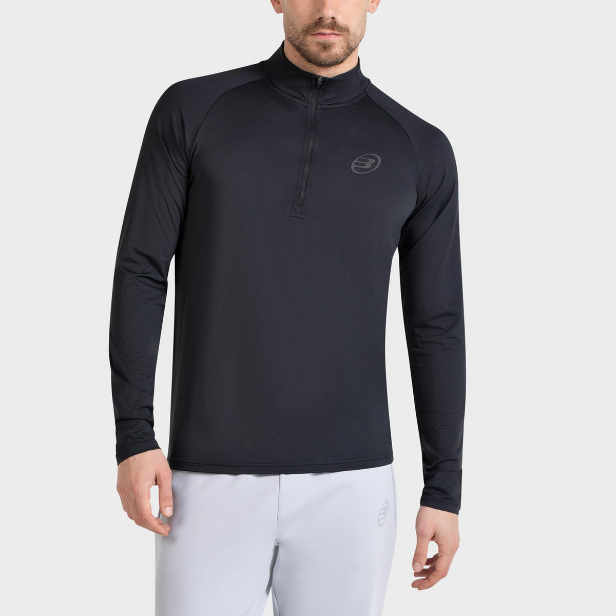 Bullpadel Bisol Longsleeve Herren - schwarz