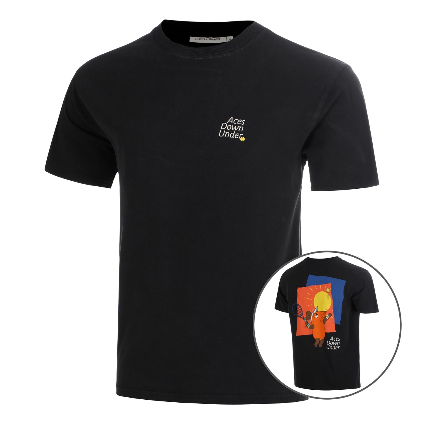 Lobster & Lemonade Maus Aces Down Under – '89 Band T-Shirt Unisex - schwarz