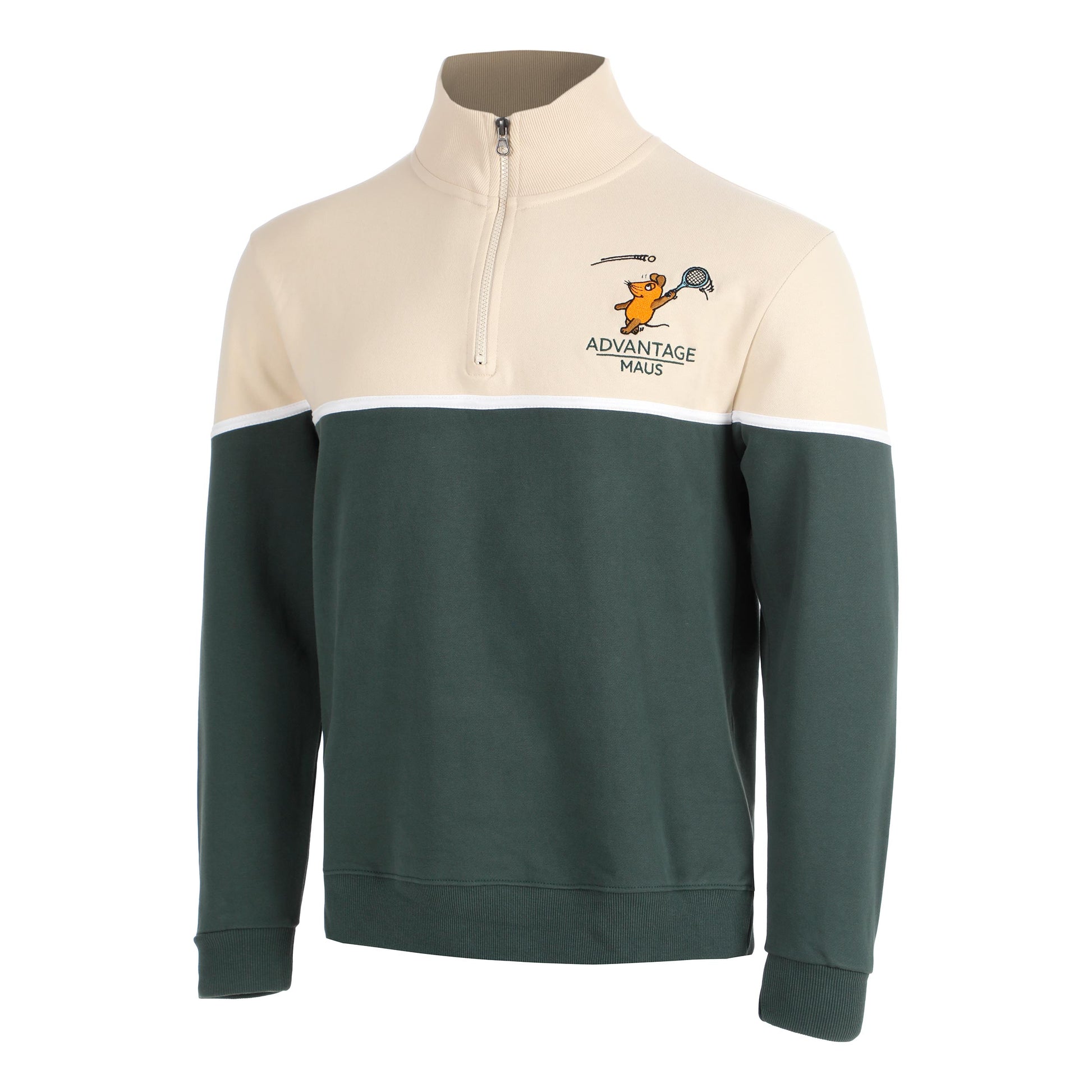Lobster & Lemonade Maus Tennis Sweatshirt Unisex - creme, grün