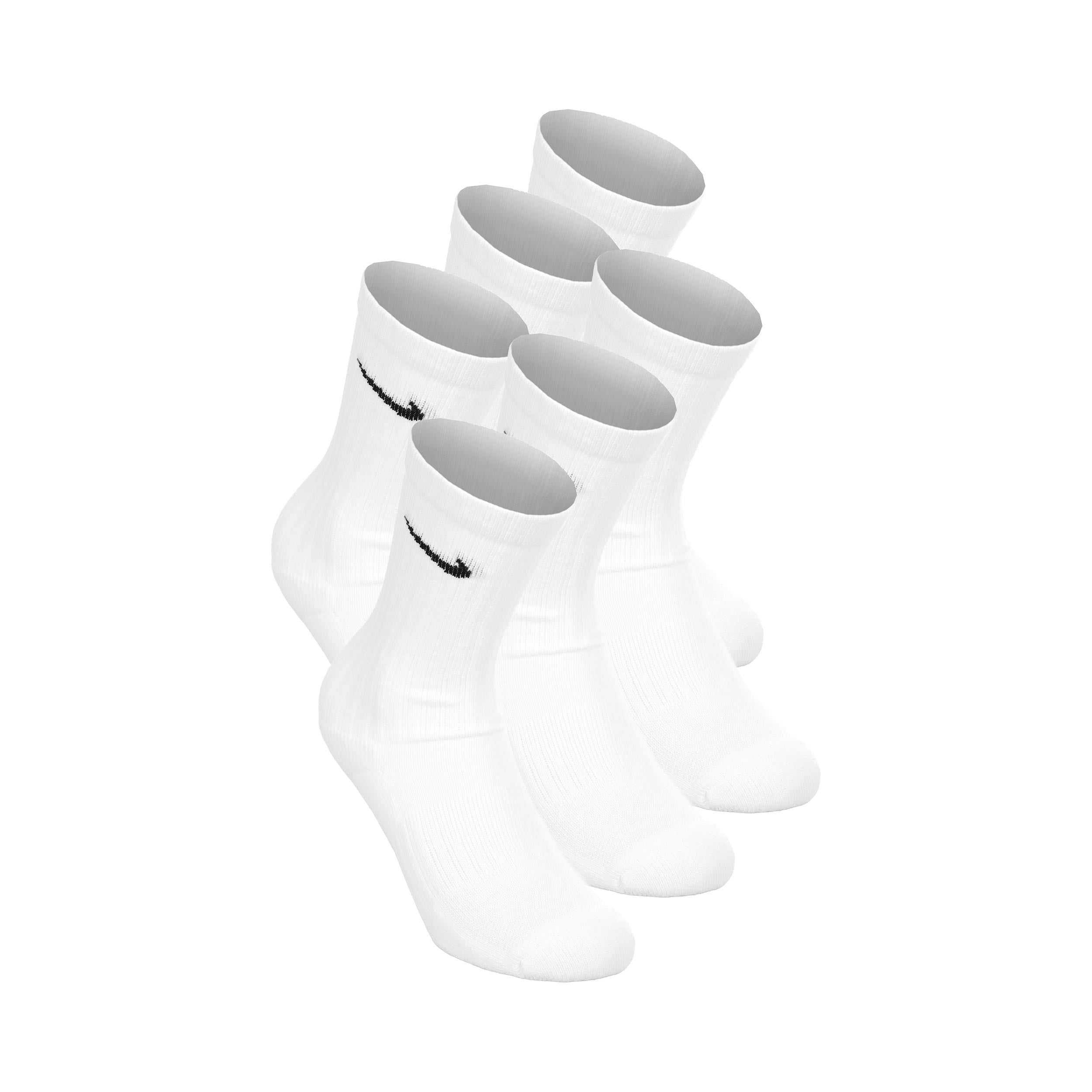 Nike Everyday Crew Tennissocken 6er Pack Kinder - weiß, schwarz
