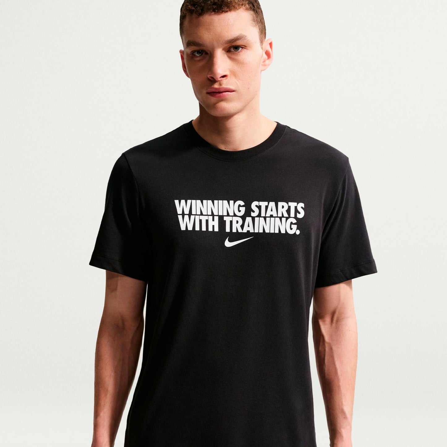 Nike Dri-Fit Winning T-Shirt Herren - schwarz