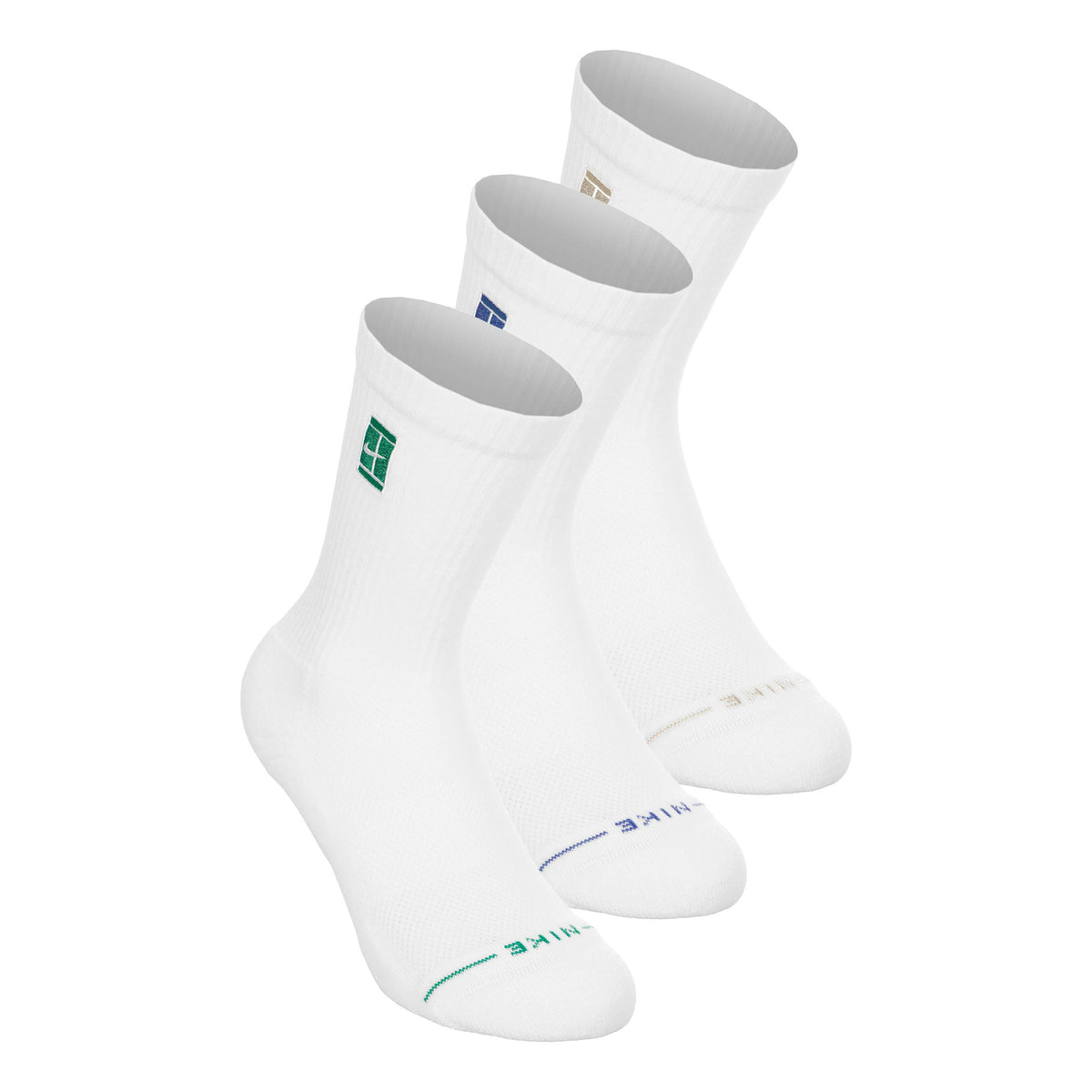 Nike Crew Tennissocken 3er Pack Unisex - weiß, blau