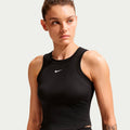 One Fitted Dri-Fit Crop Tank-Top Damen - schwarz