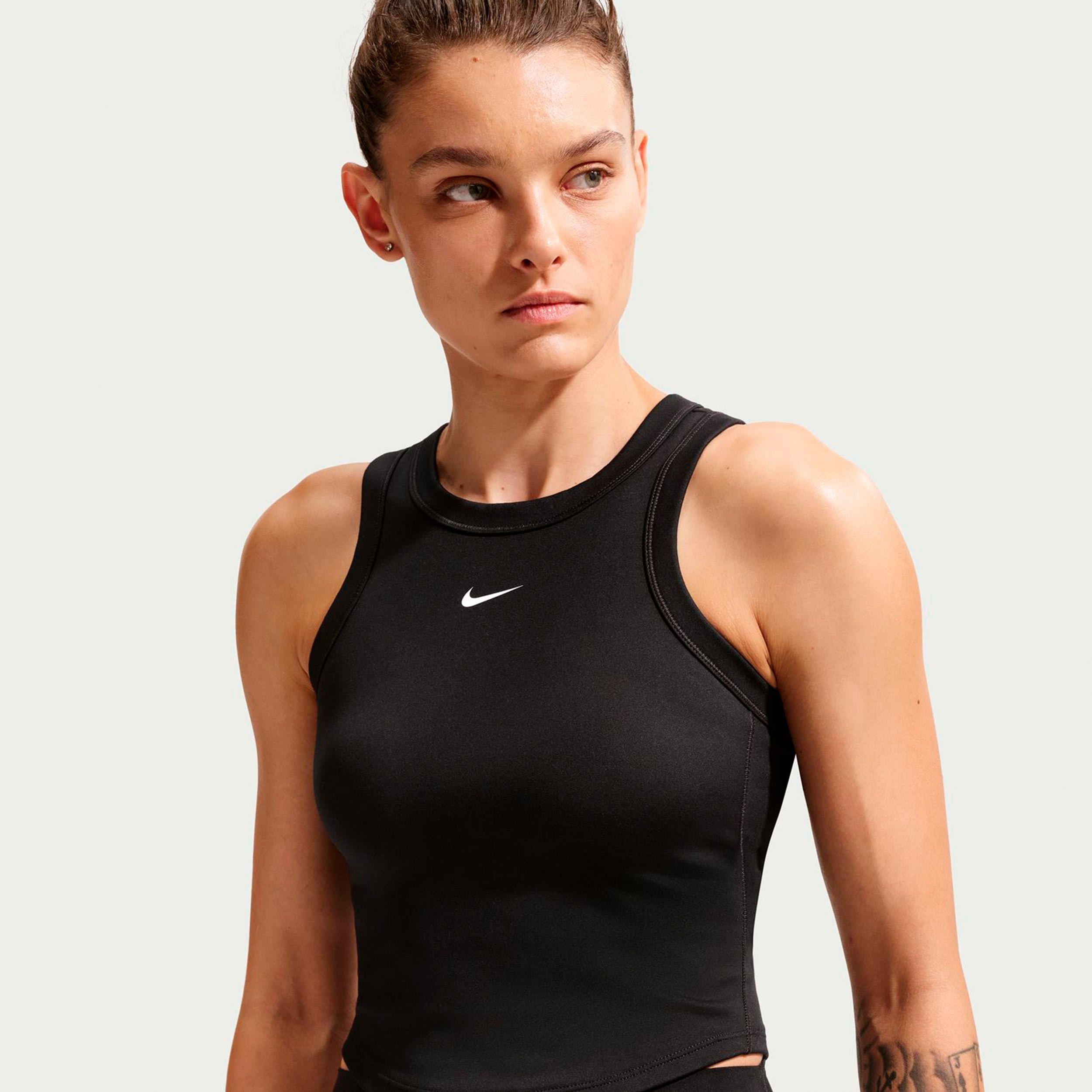 Nike One Fitted Dri-Fit Crop Tank-Top Damen - schwarz