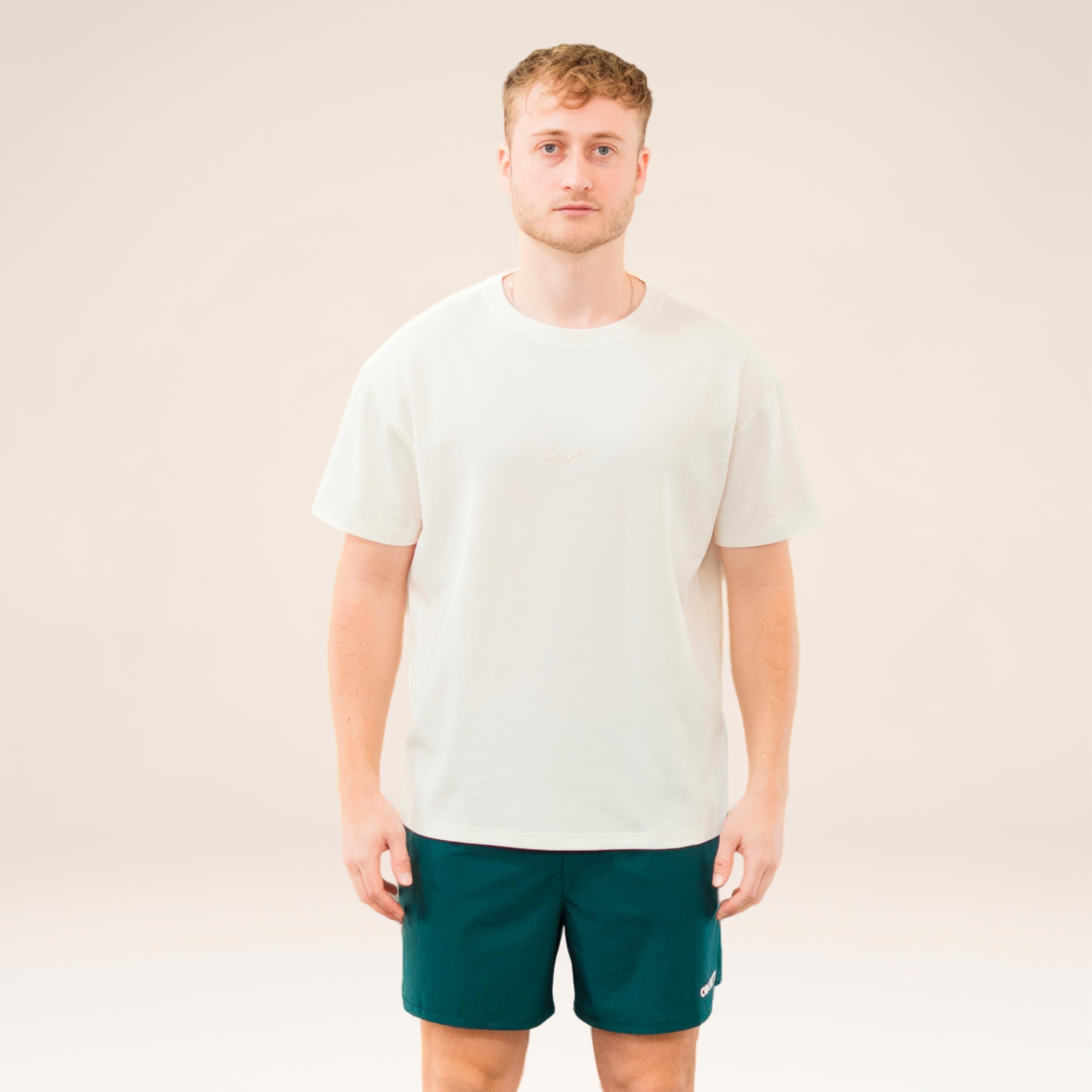 COURT7 AD-IN Basic 2.0 T-Shirt Unisex - offwhite