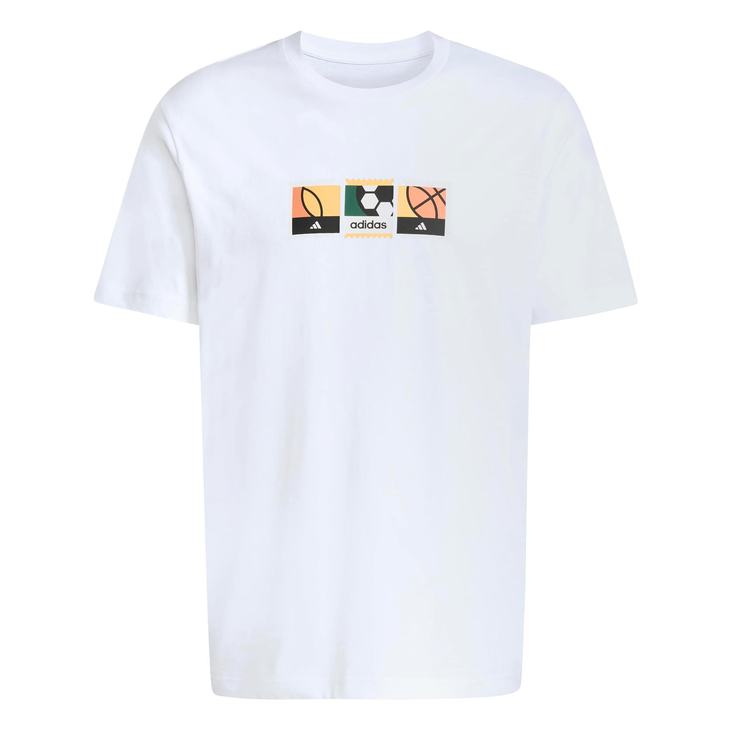 adidas MOS Stamps Graphic T-Shirt Herren - weiß, mehrfarbig
