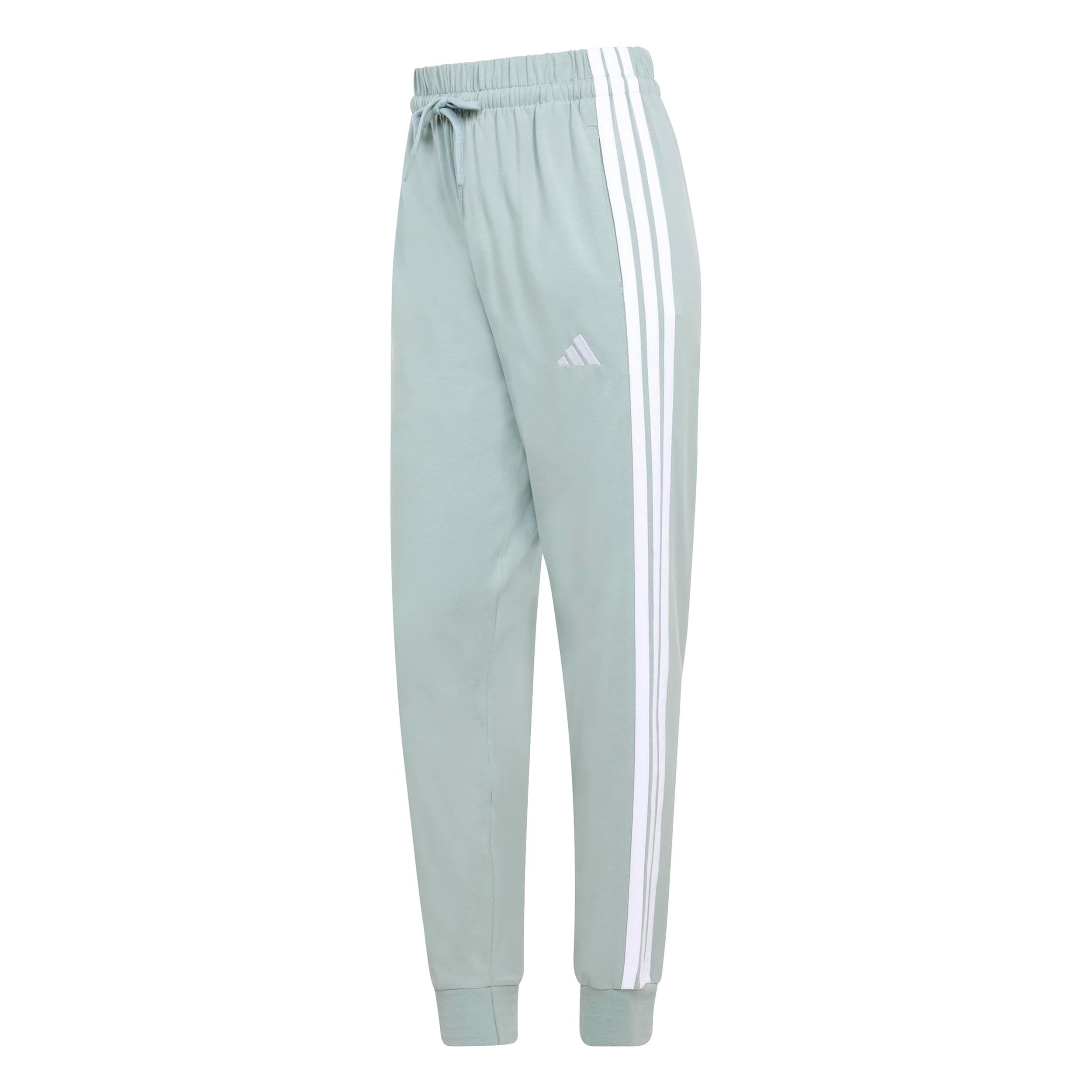 adidas Essentials 3Stripes Trainingshose Damen - oliv, weiß