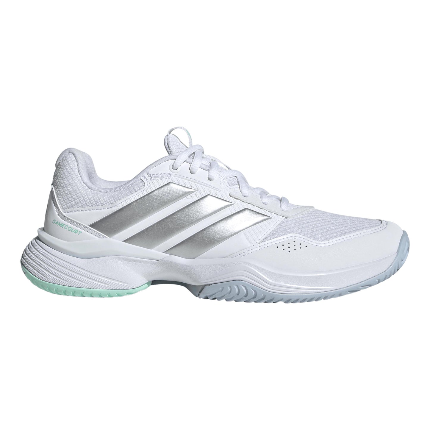 adidas GameCourt 3 Allcourtschuh Damen - weiß, silber