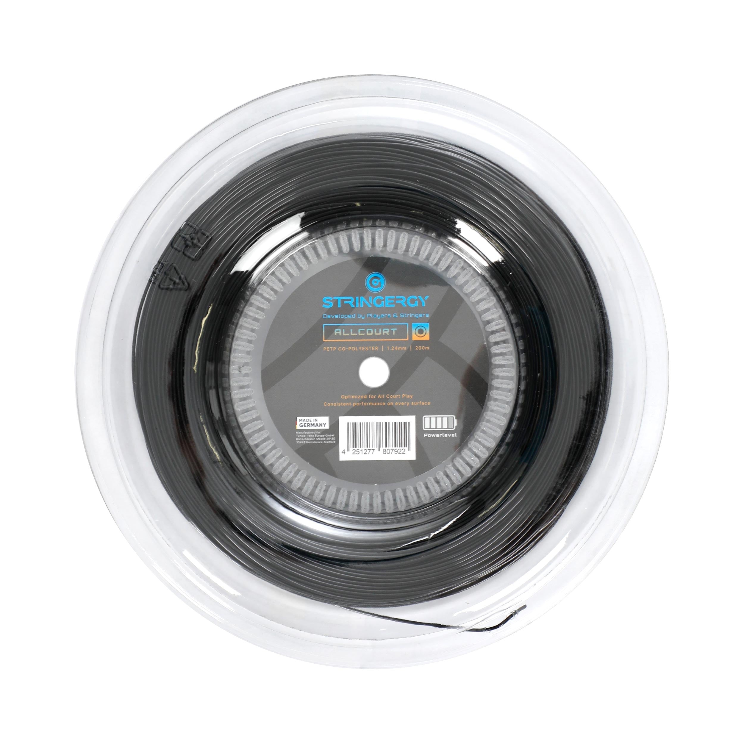Stringergy Allcourt  Saitenrolle 220m - schwarz