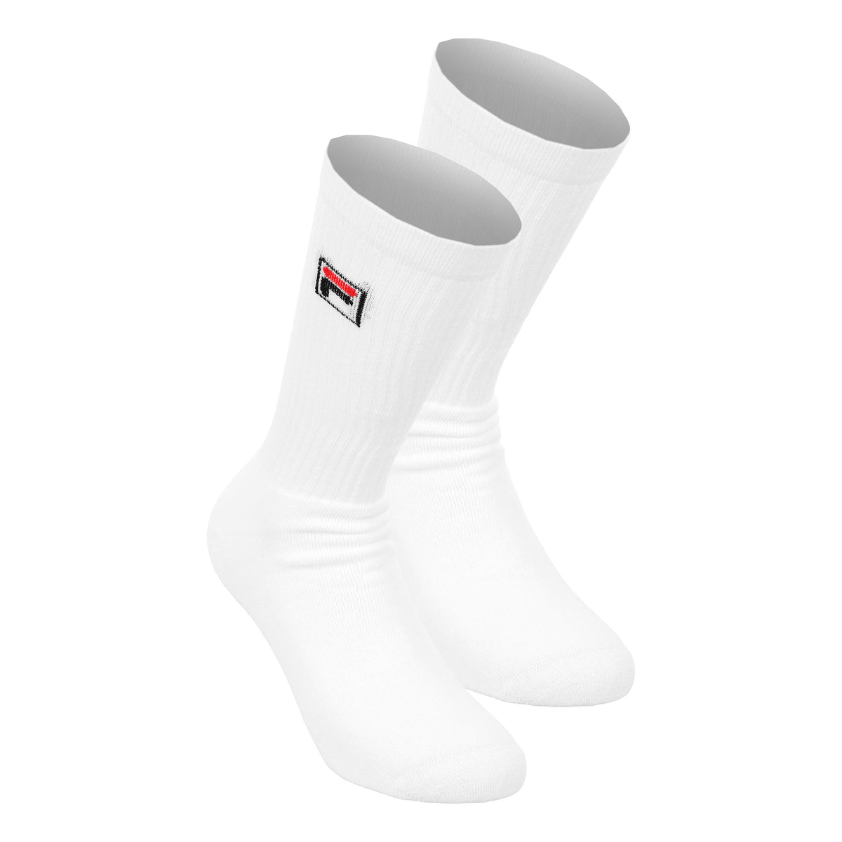 Fila F-Box Crew Sport Tennissocken 2er Pack Unisex - weiß