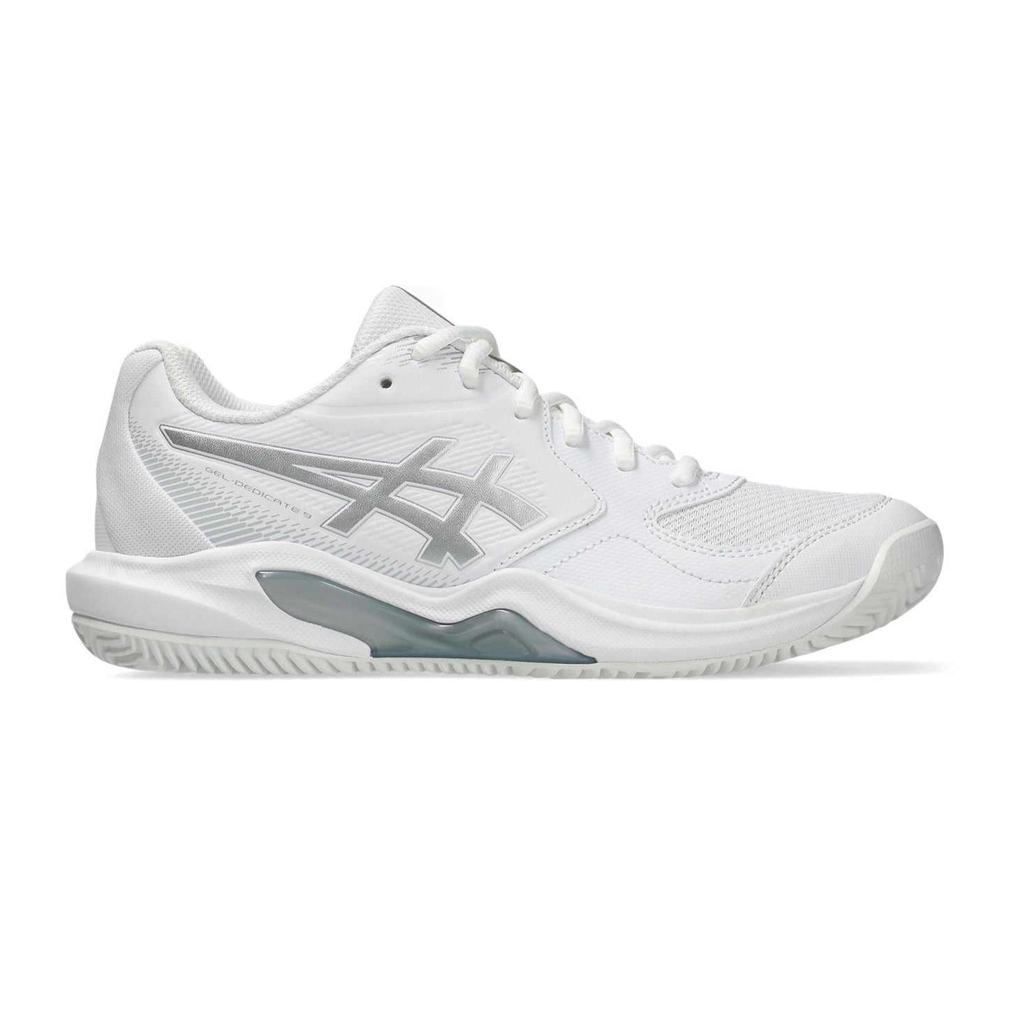 ASICS Gel-Dedicate 9 Sandplatzschuh Damen - weiß, silber