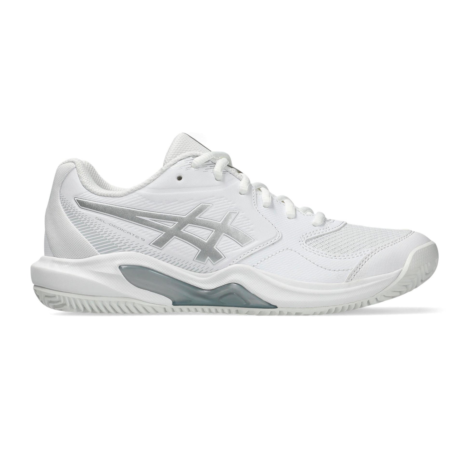 ASICS Gel-Dedicate 9 Sandplatzschuh Damen - weiß, silber