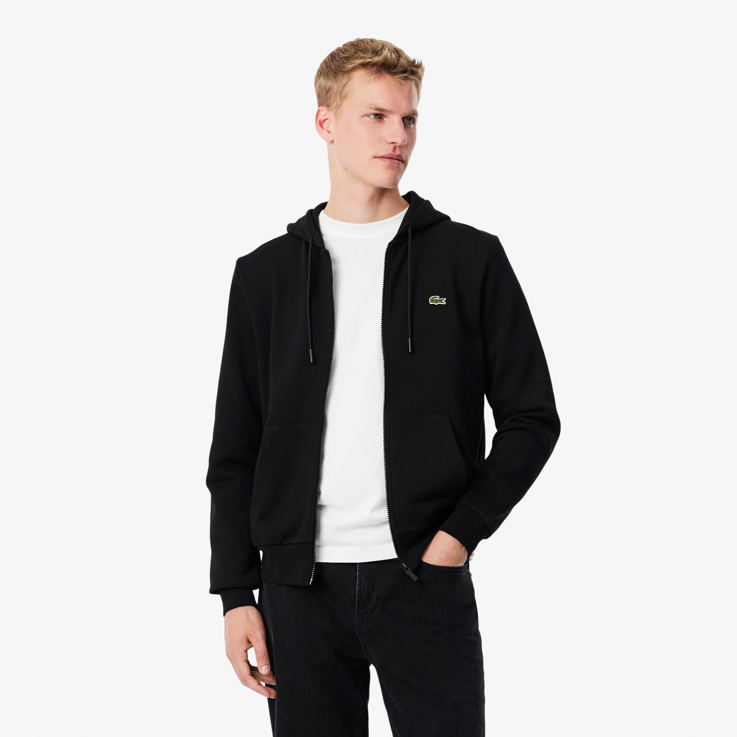 Lacoste Sweatjacke Herren - schwarz