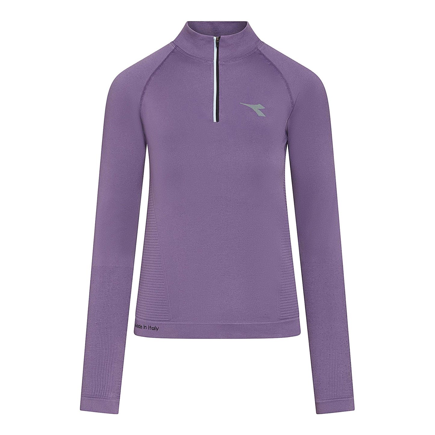 Diadora 1/2 Zip Stratouno Longsleeve Damen - violett