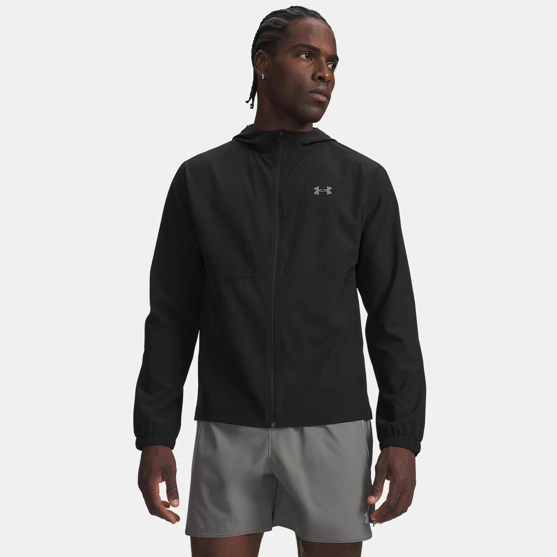 Under Armour Velociti Hooded  Laufjacke Herren - schwarz