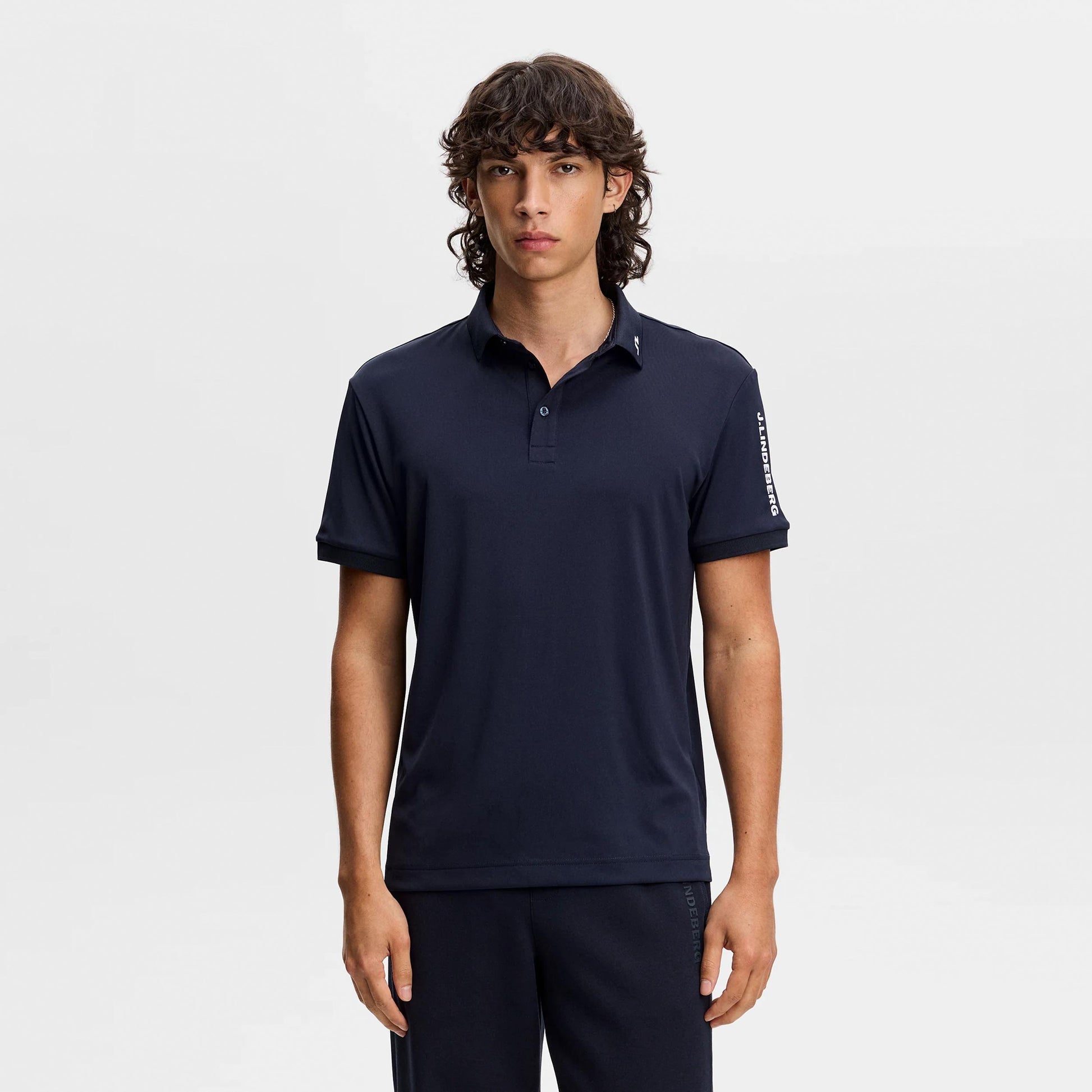 JLindeberg Tour Tech Polo Herren - dunkelblau