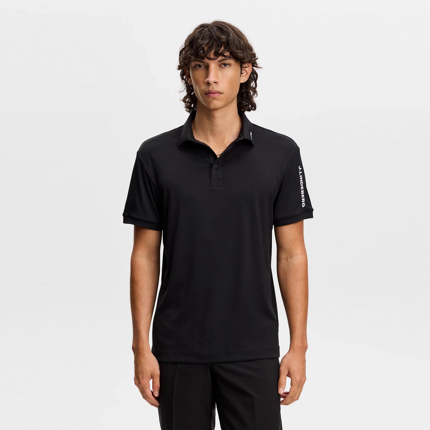 JLindeberg Tour Tech Polo Herren - schwarz