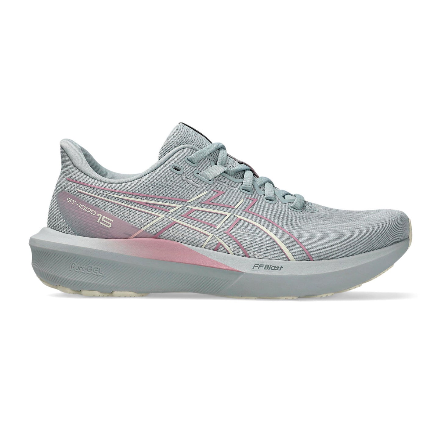 ASICS GT-1000 15 Stabilitätsschuh Damen - blaugrau, creme