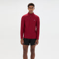 Edmond 1/4 Zip Longsleeve Herren - weinrot