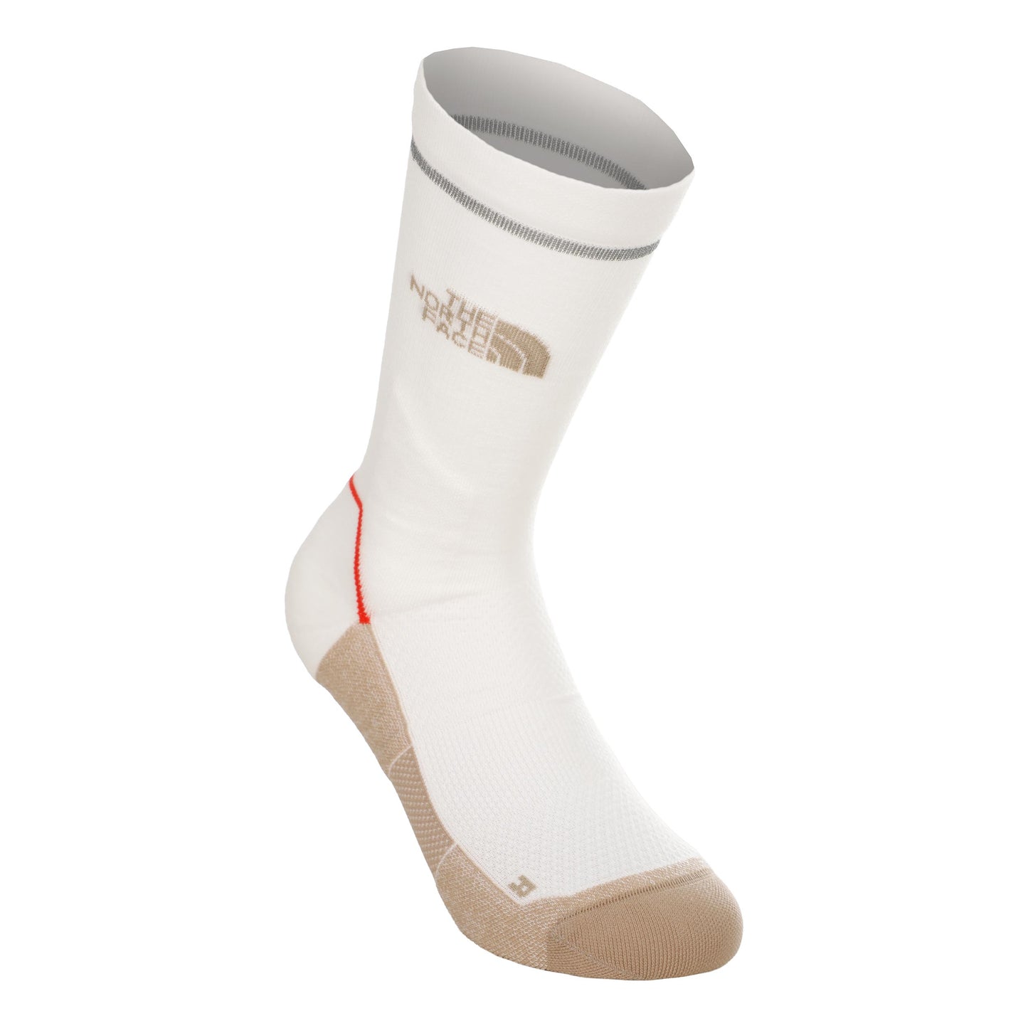 The North Face Trail Run Merino Crew Laufsocken Unisex - creme, braun