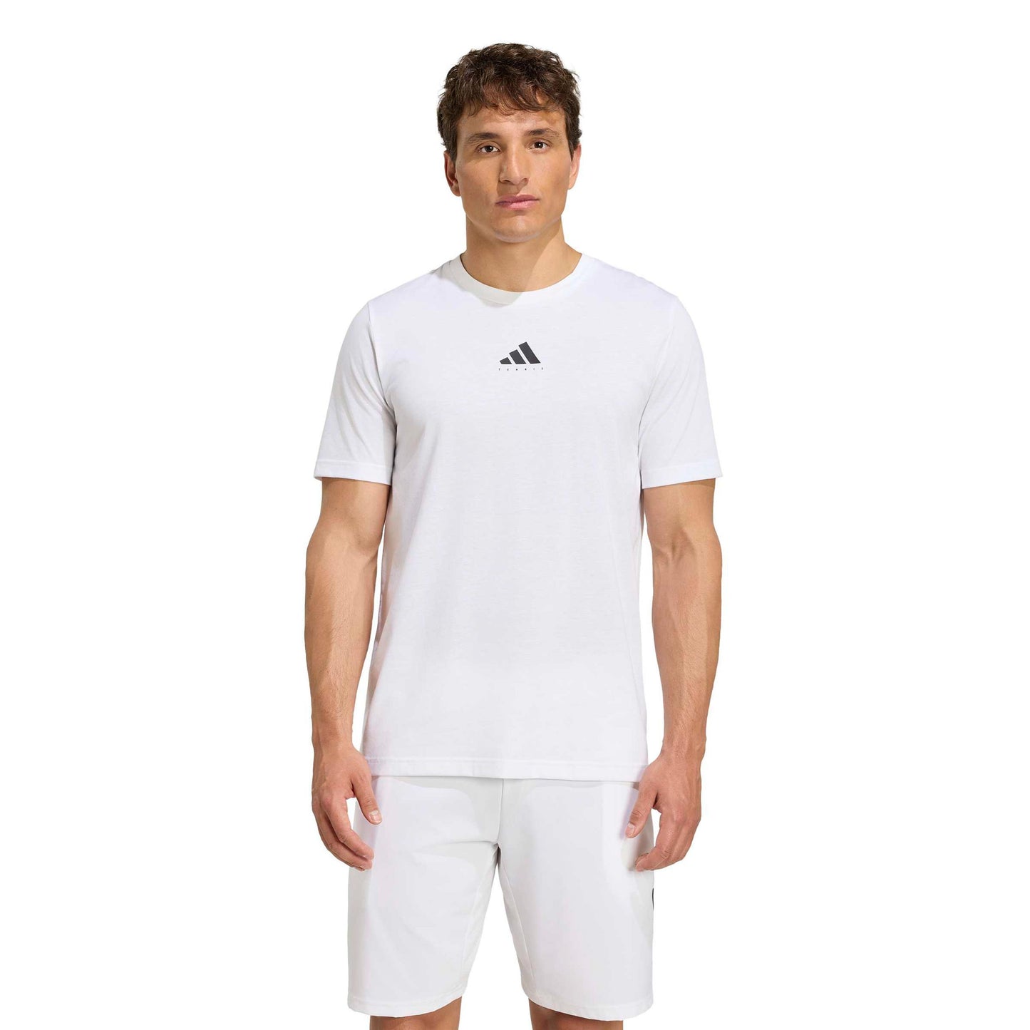 adidas T-Shirt Herren - weiß, mehrfarbig