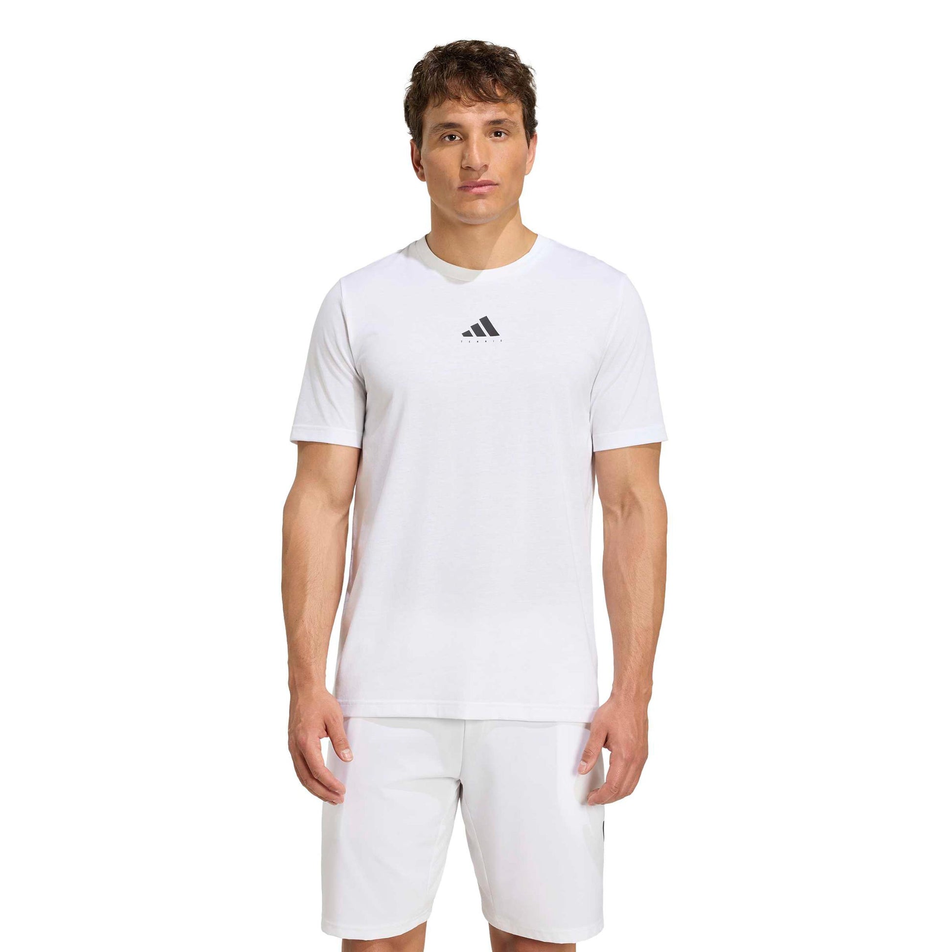 adidas T-Shirt Herren - weiß, mehrfarbig