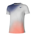 Graphic T-Shirt Herren - hellgrau, koralle