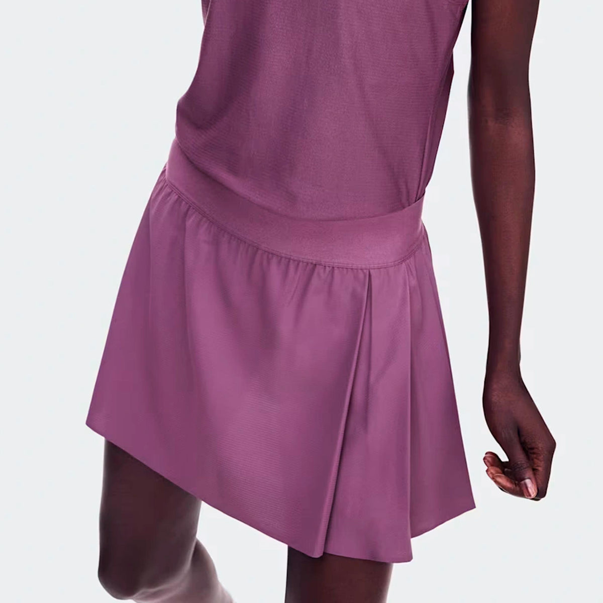 On Court Pleated Rock Damen - berry