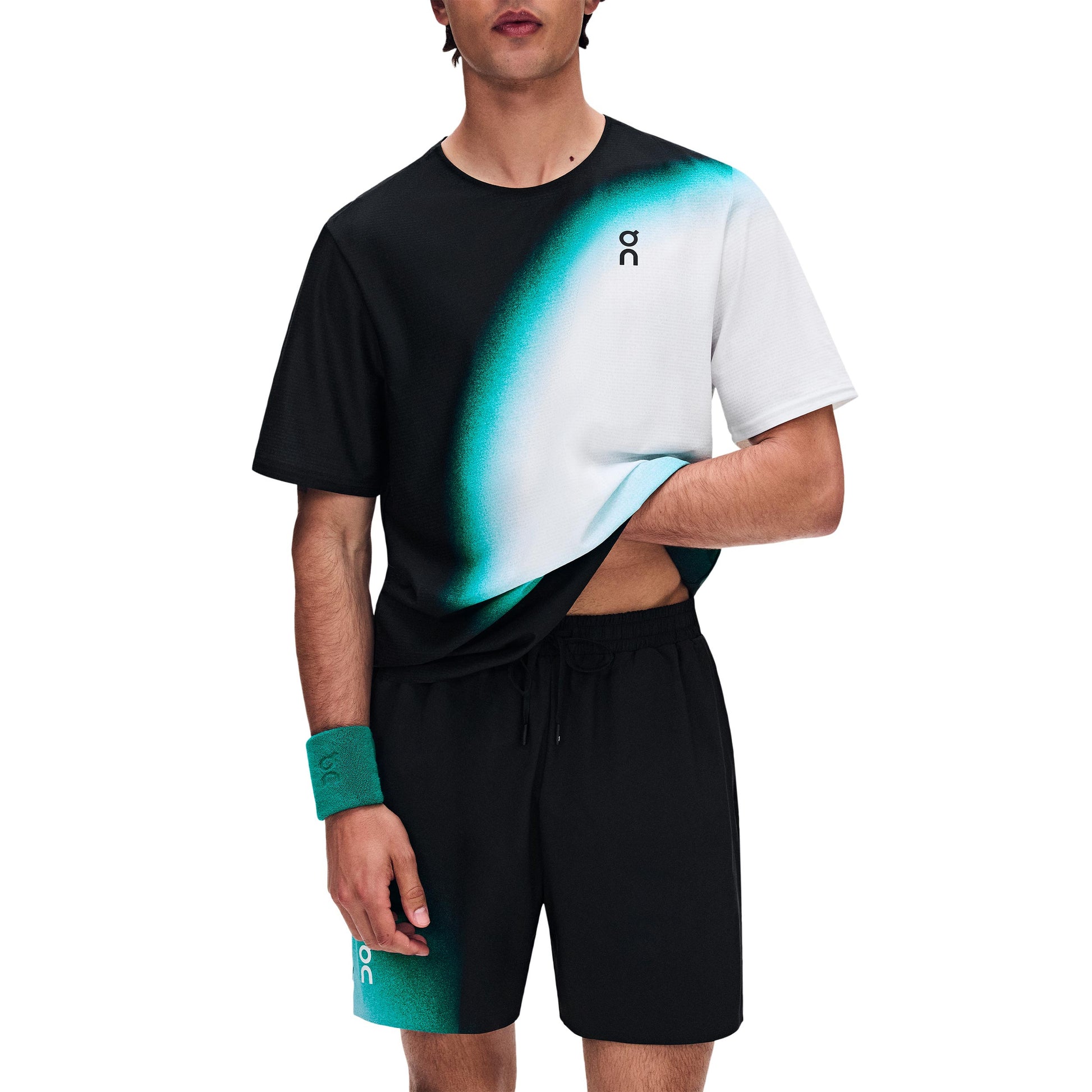 On 5Inch Court Swing Shorts Herren - schwarz, grün