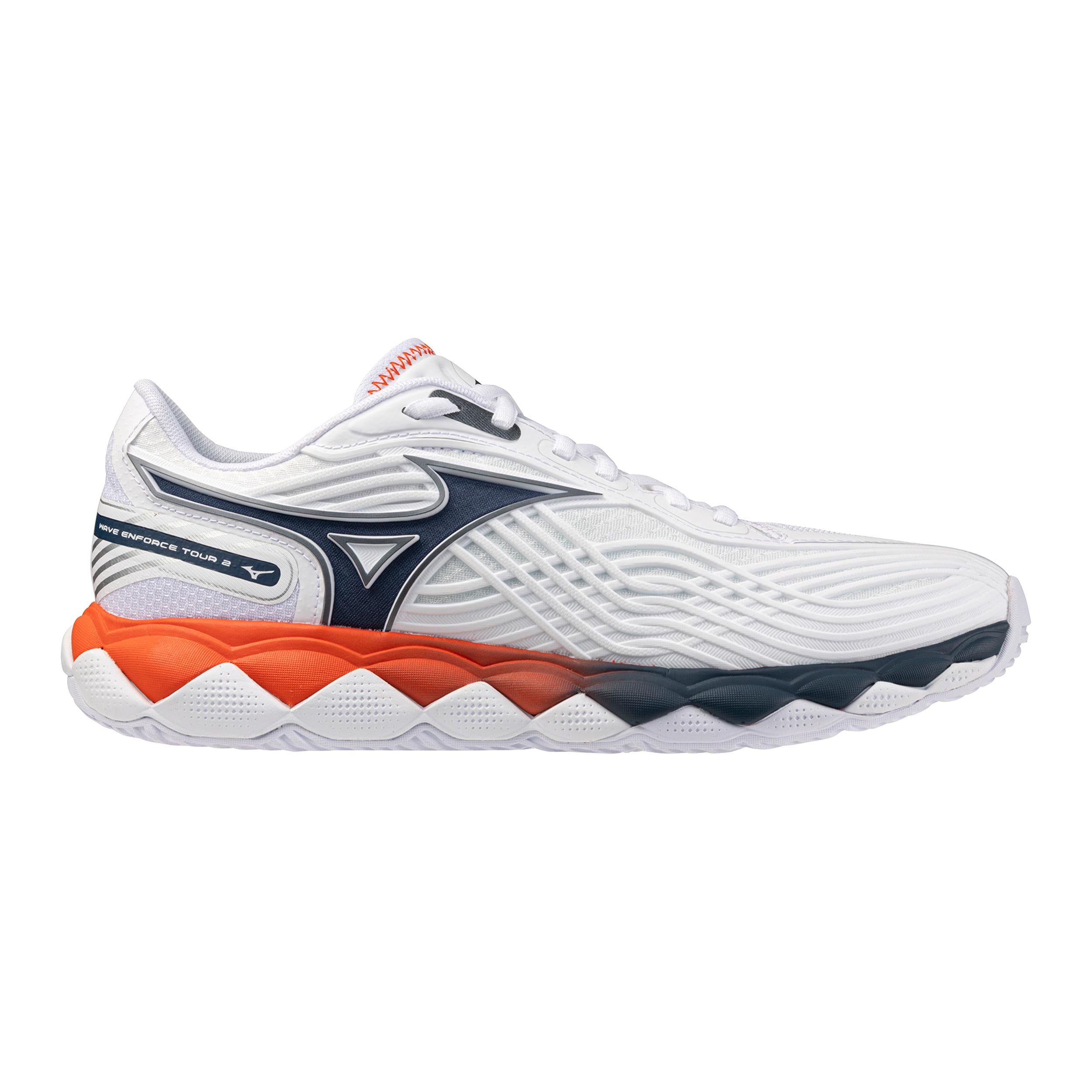 Mizuno Wave Enforce Tour 2 Allcourtschuh Herren - weiß, blau