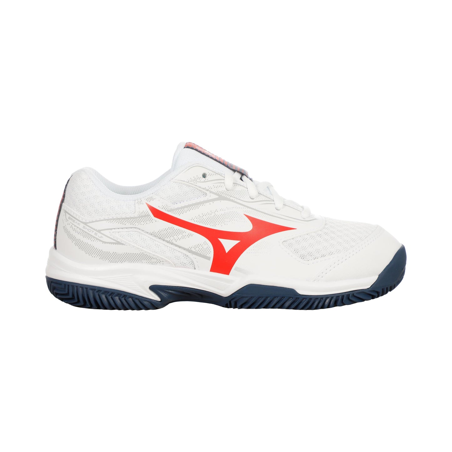 Mizuno Break Shot 5 Sandplatzschuh Kinder - weiß, orange