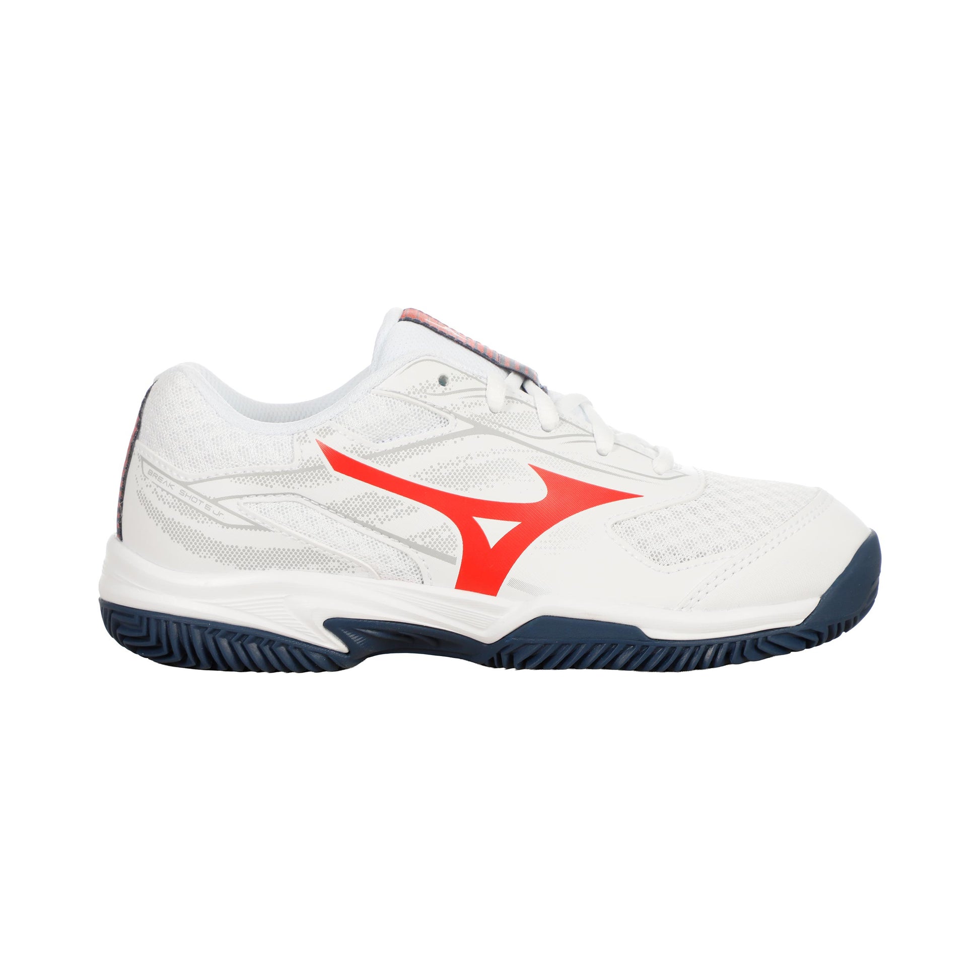 Mizuno Break Shot 5 Sandplatzschuh Kinder - weiß, orange