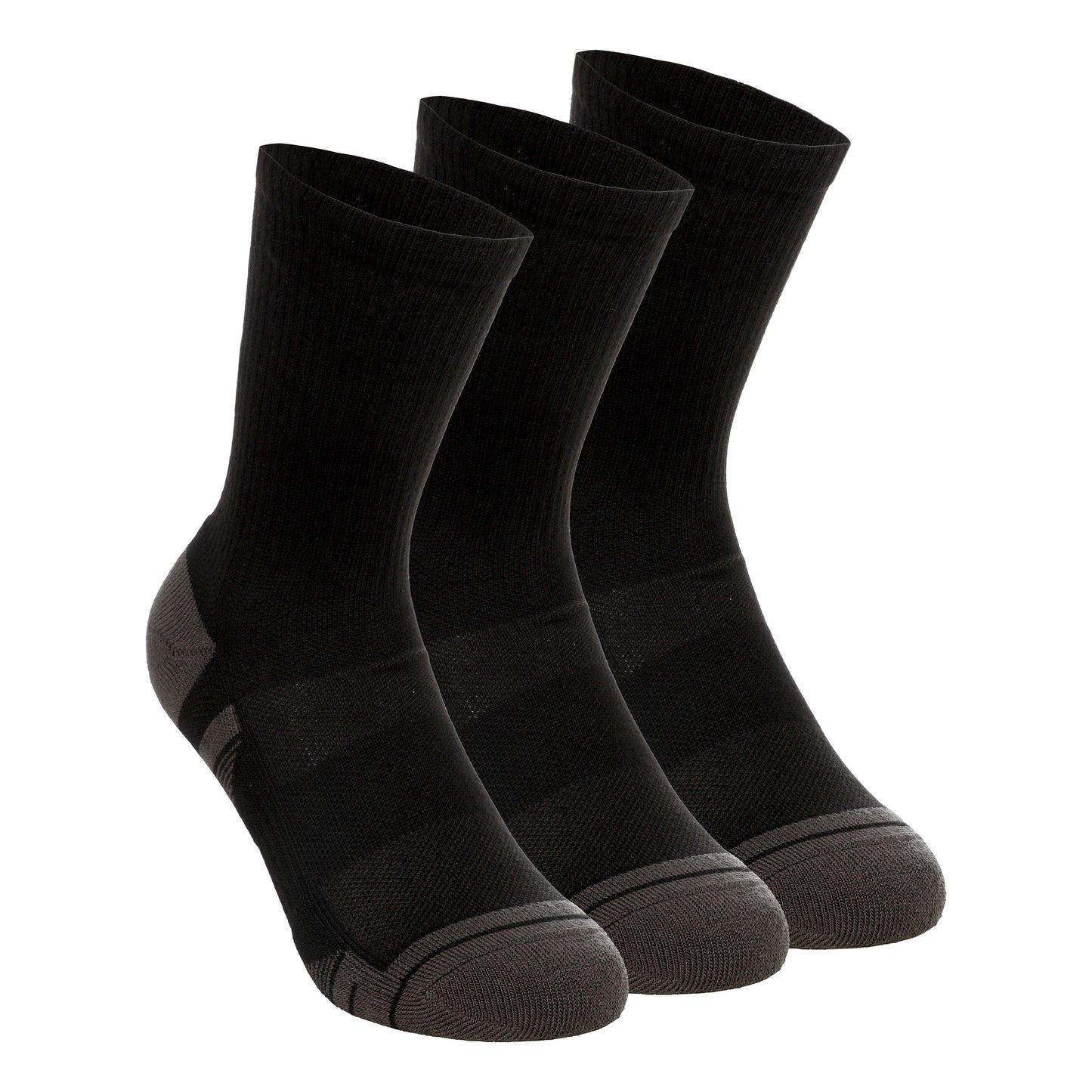 Under Armour Performance Tech Crew Sportsocken 3er Pack Unisex - schwarz, dunkelgrau