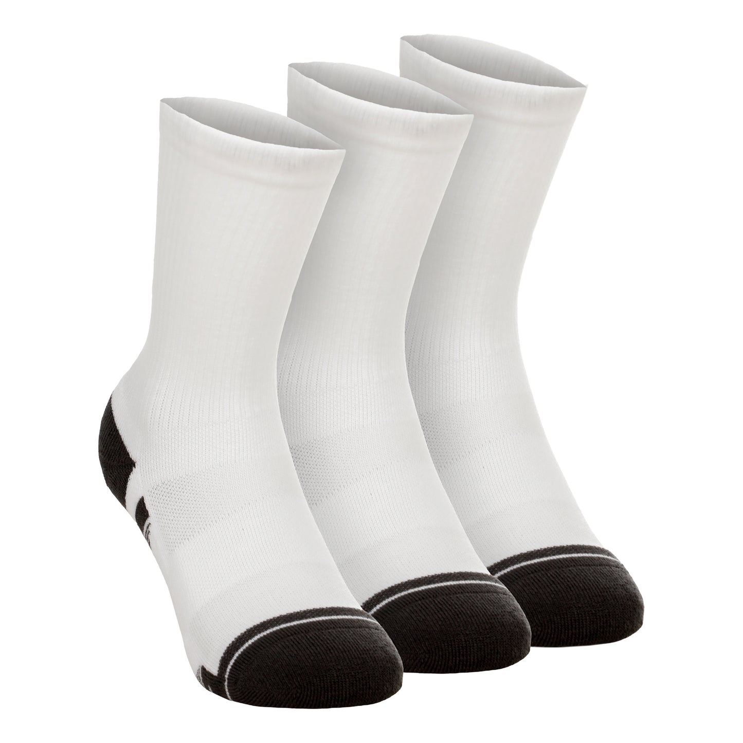 Under Armour Performance Tech Crew Sportsocken 3er Pack Unisex - weiß, dunkelgrau