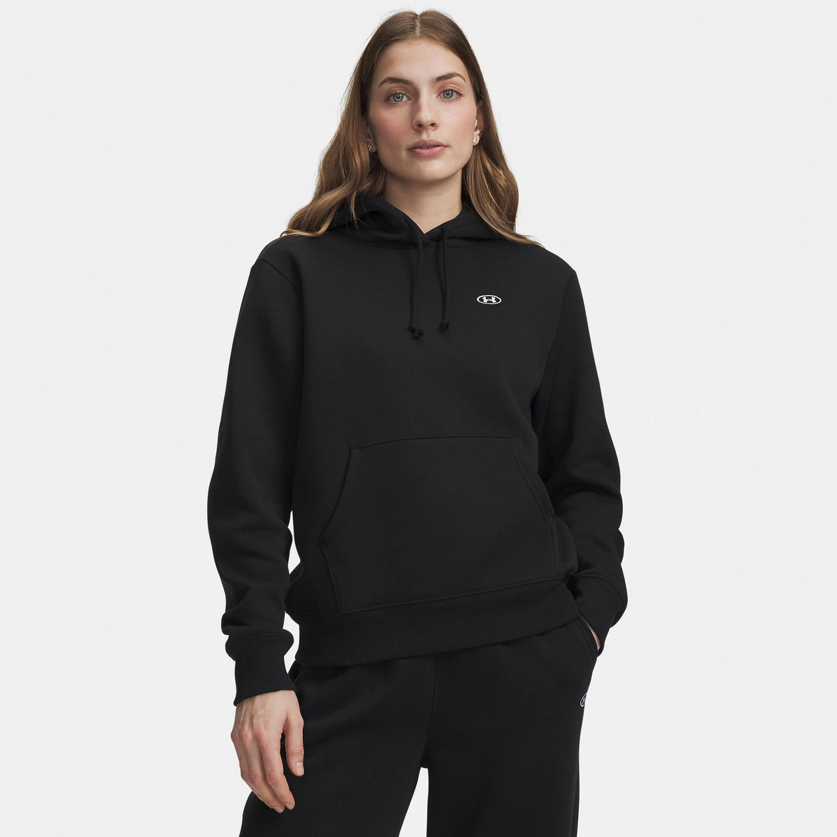 Under Armour Rival Fleece Hoody Damen - schwarz, weiß