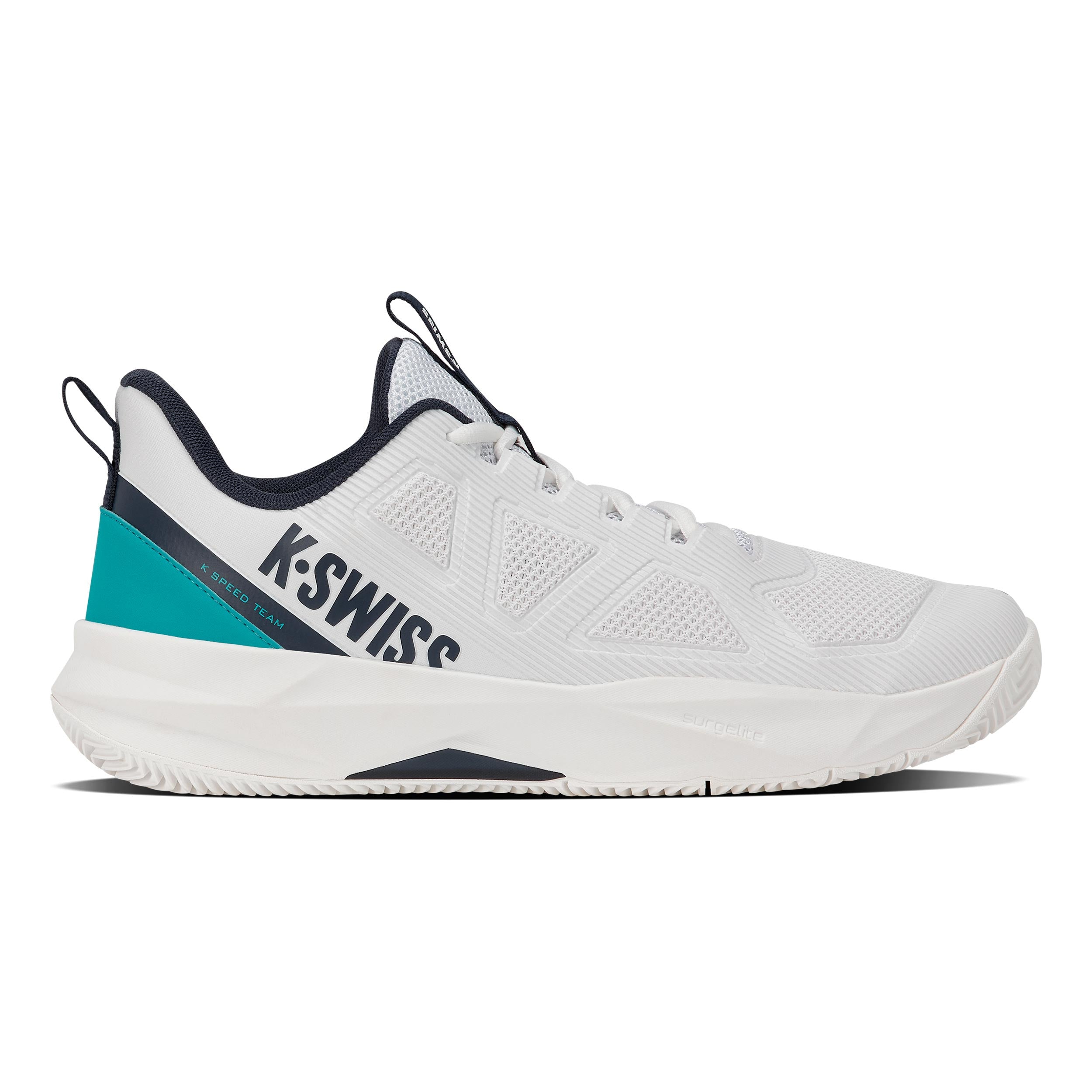 K-Swiss K-Speed Team Sandplatzschuh Herren - weiß, türkis