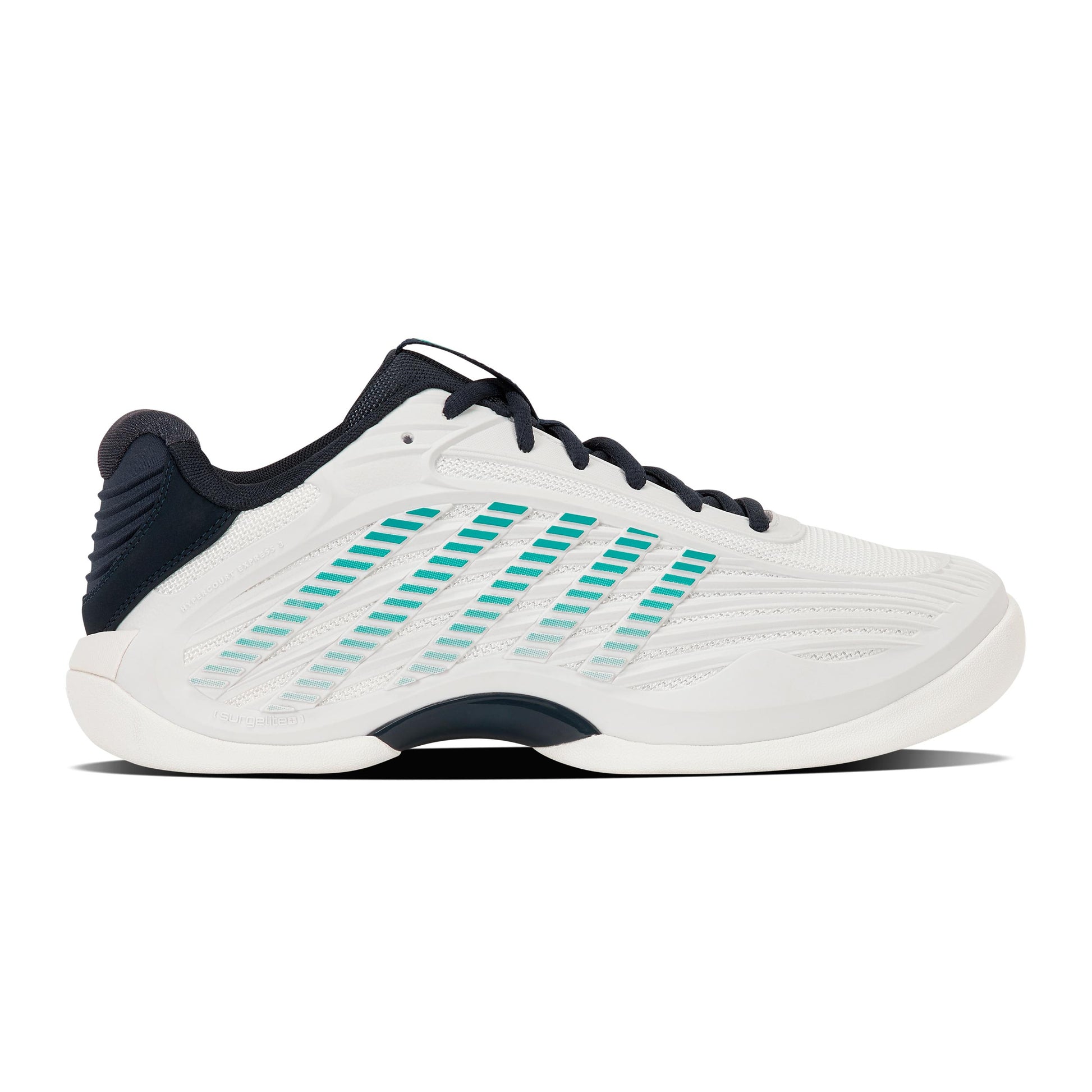 K-Swiss Hypercourt Express 3 Teppichschuh Herren - weiß, türkis