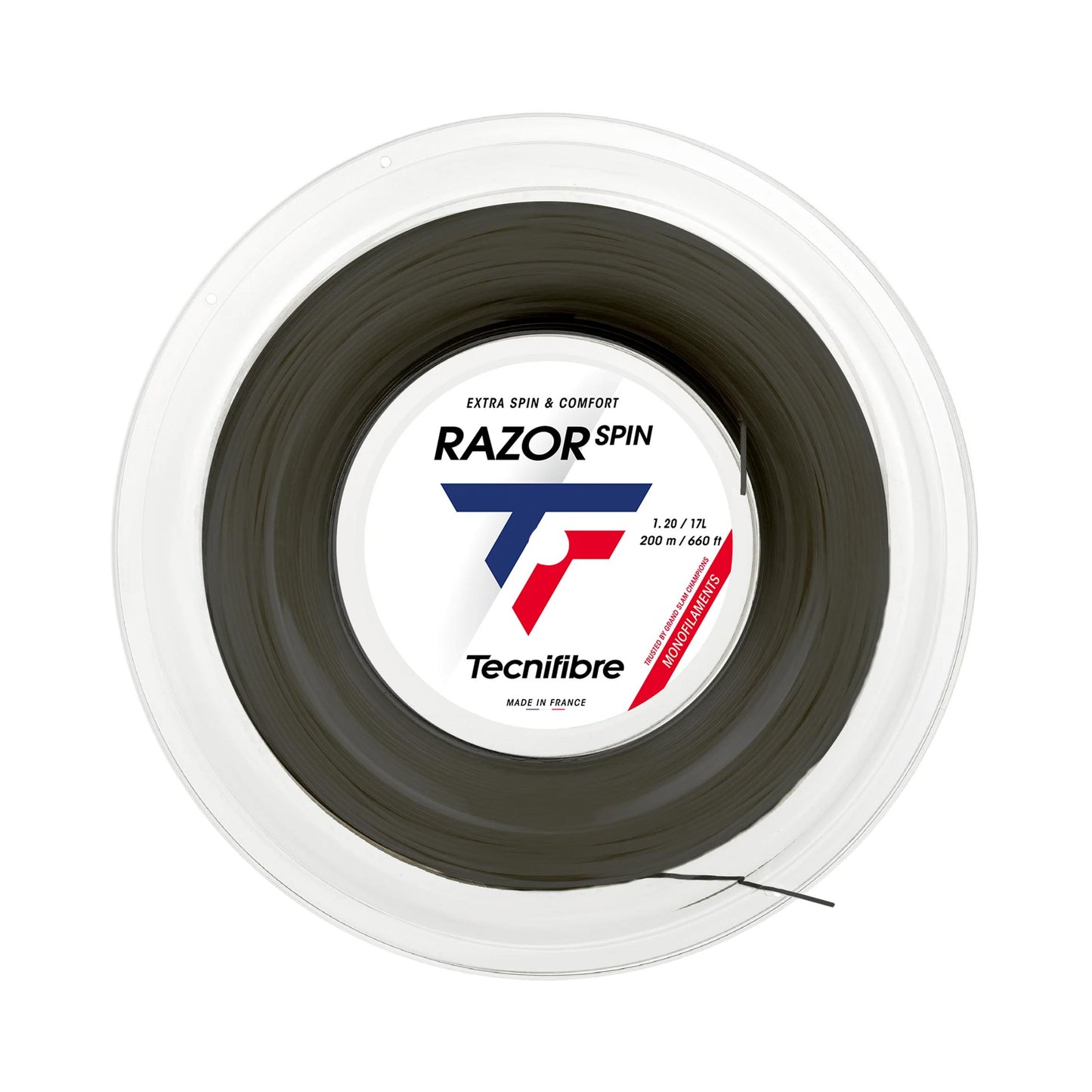 Tecnifibre Razor Spin Saitenrolle 200m - schwarz