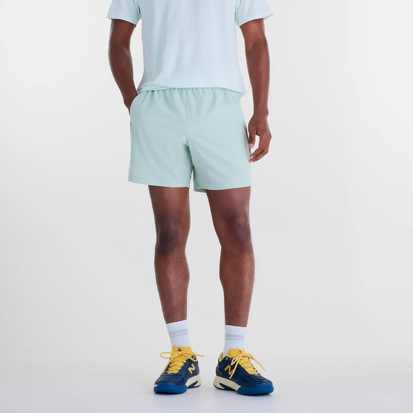 New Balance Tournament Shorts Herren - graugrün