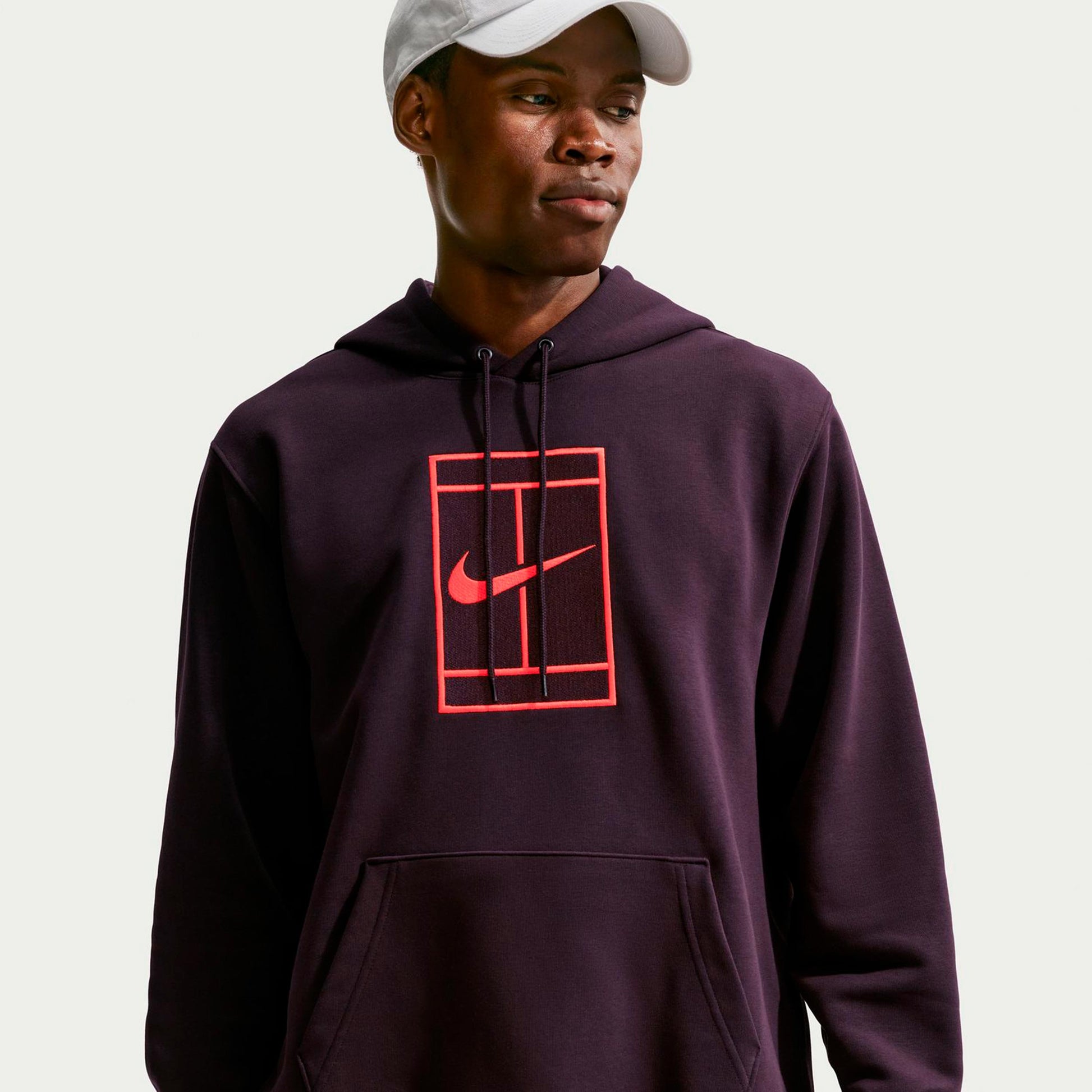 Nike Court Hoody Herren - dunkelrot